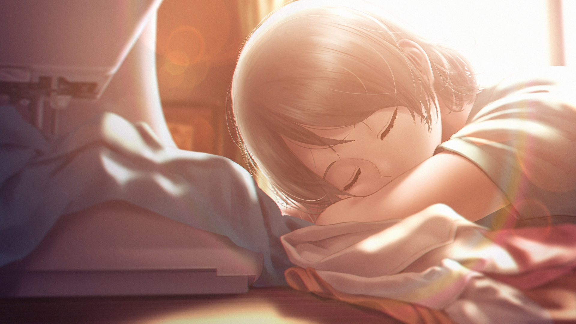 Anime Girl Sleeping Wallpapers