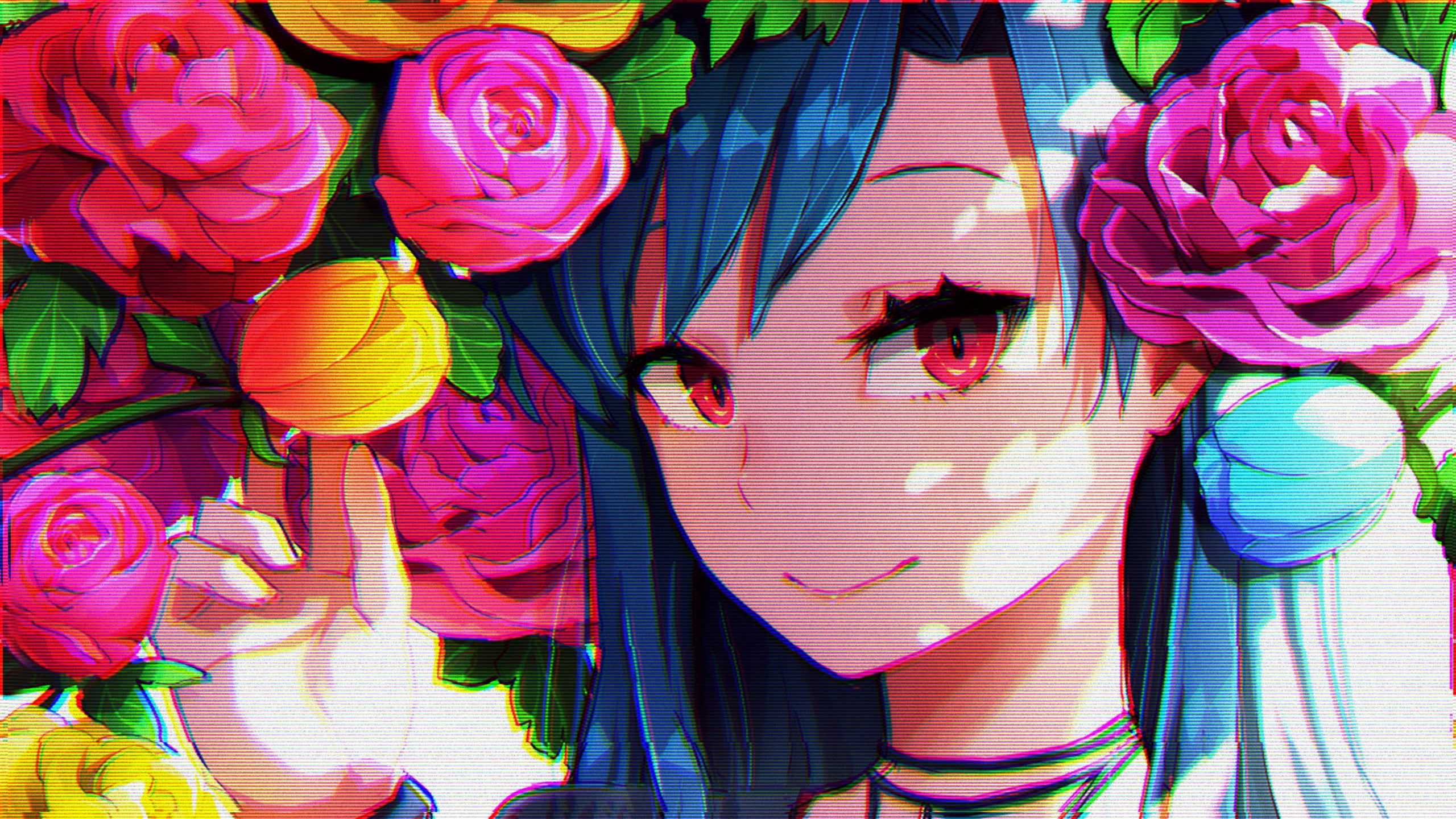 Anime Glitch Art Wallpapers