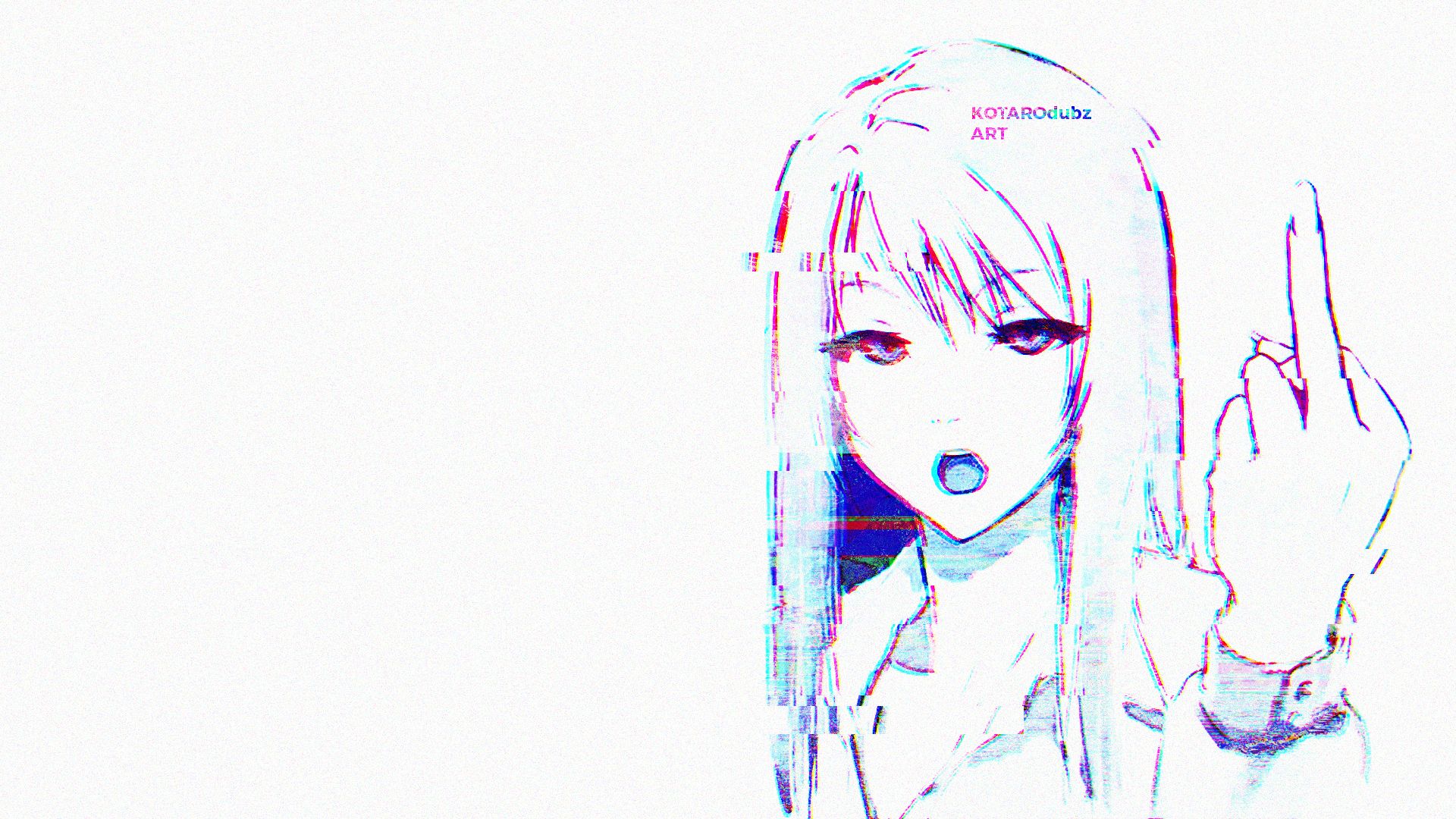 Anime Glitch Art Wallpapers