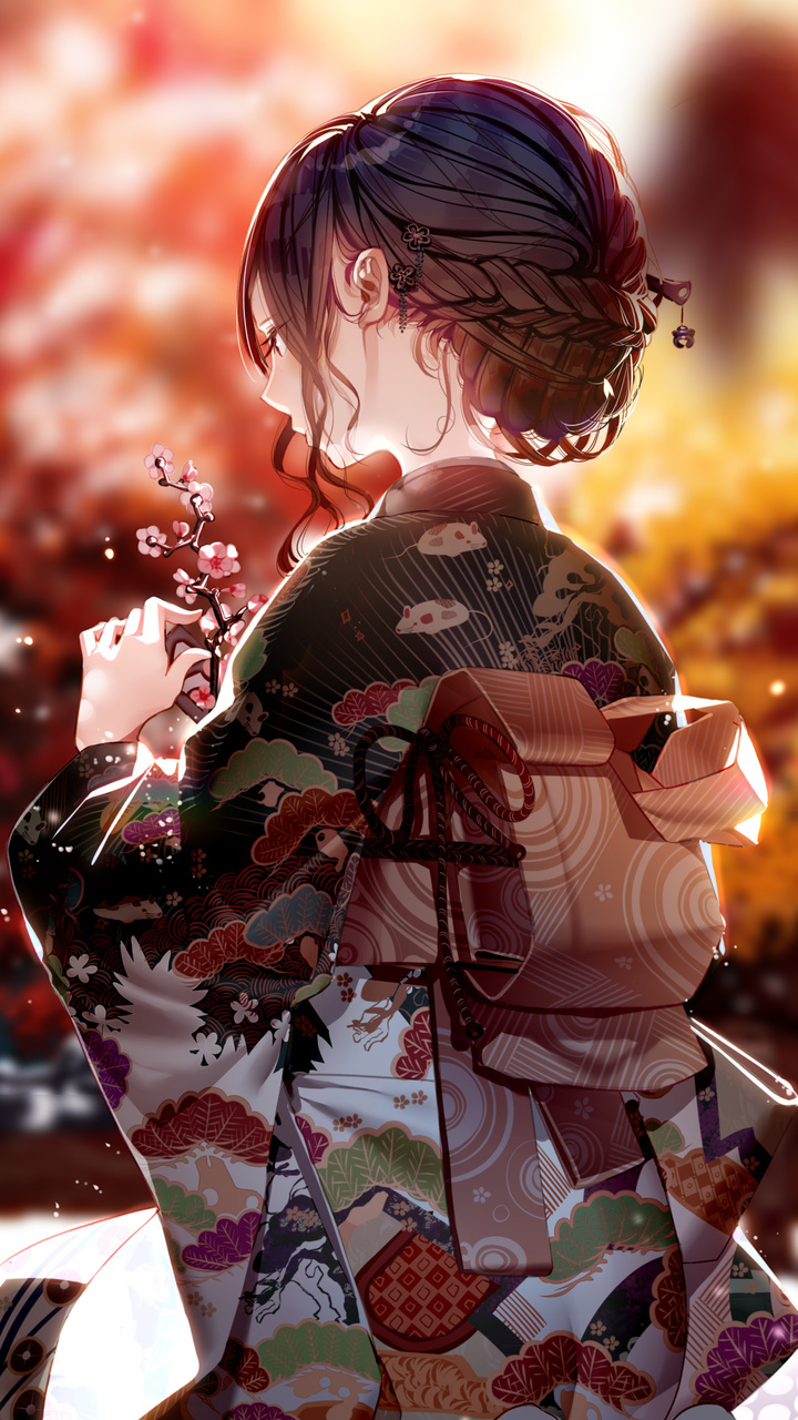 Anime Kimono Girl Wallpapers