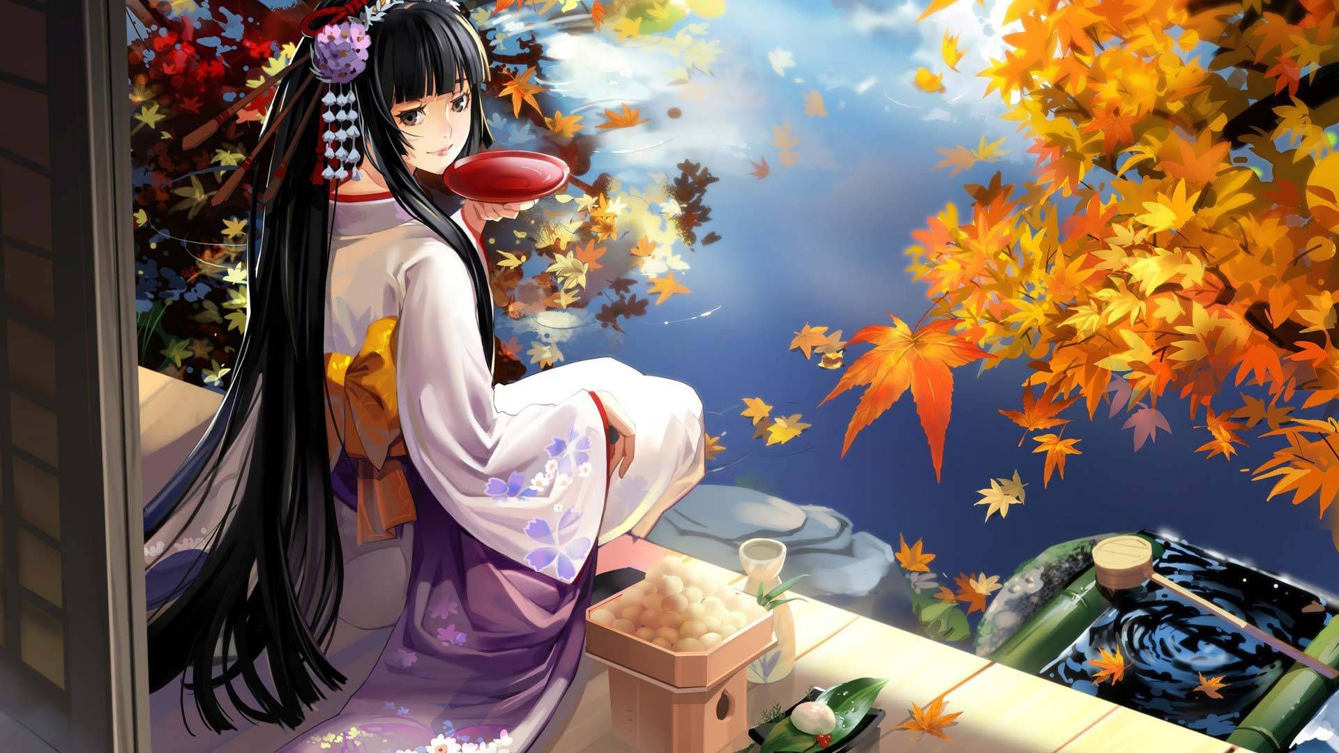 Anime Kimono Girl Wallpapers