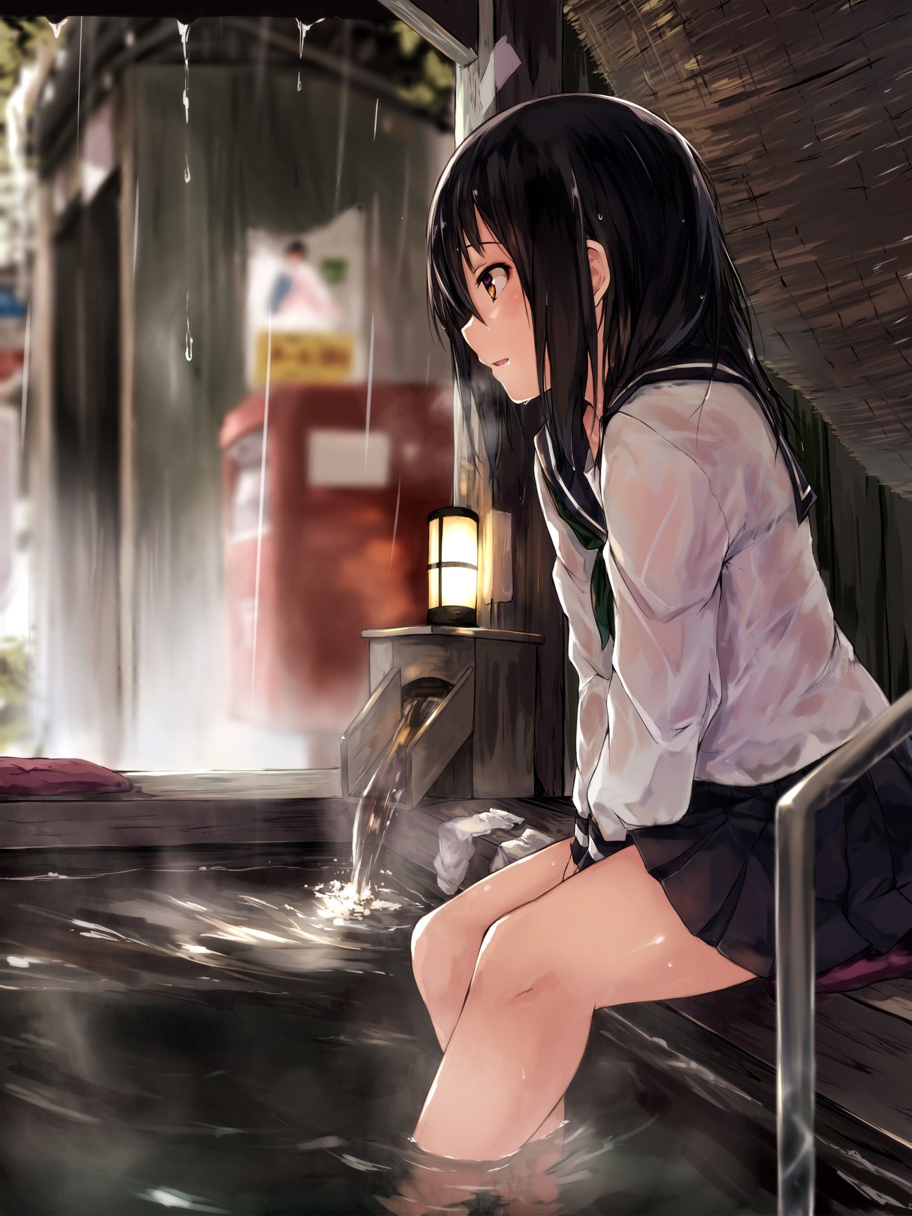 Anime Manga Girl Black Hair Wallpapers