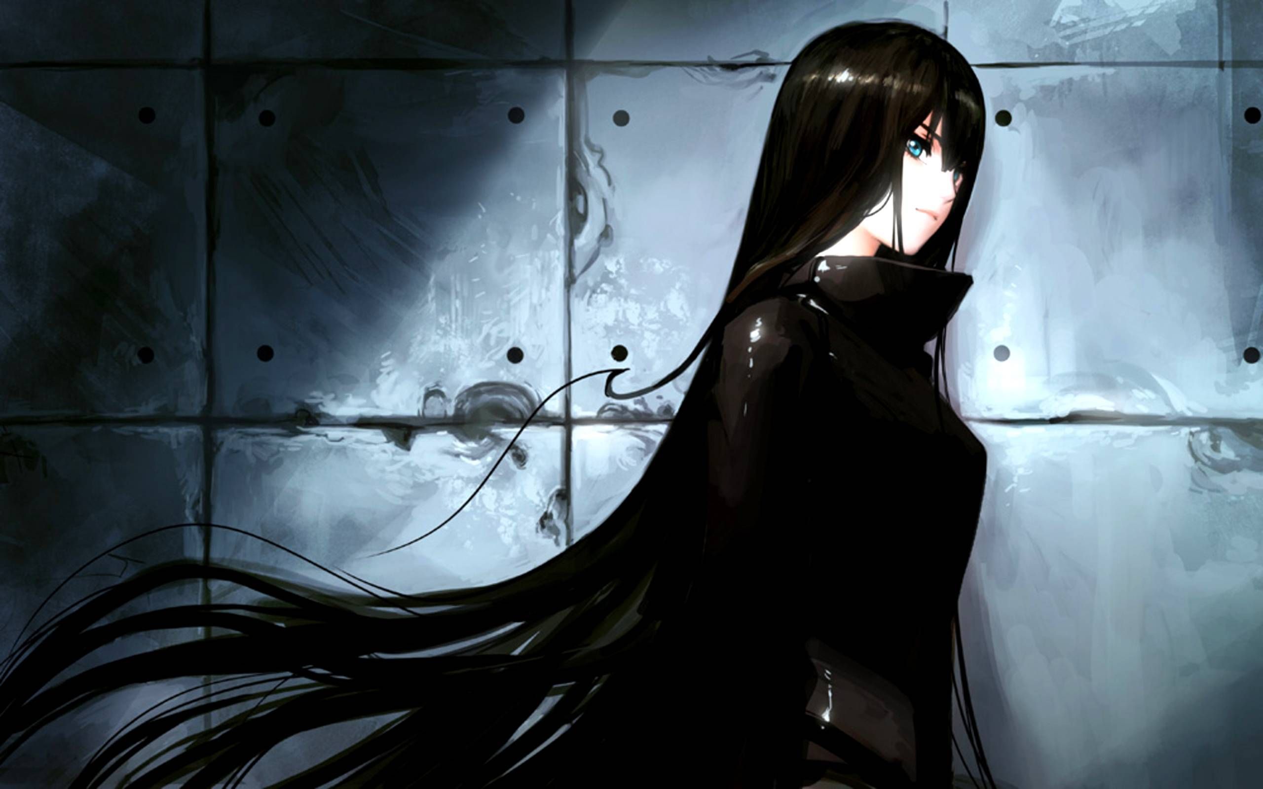 Anime Manga Girl Black Hair Wallpapers