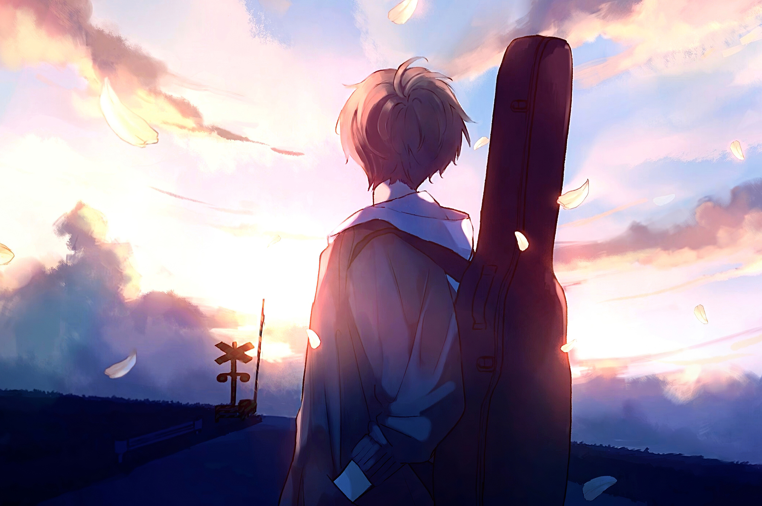 Anime Original Alone Boy Wallpapers