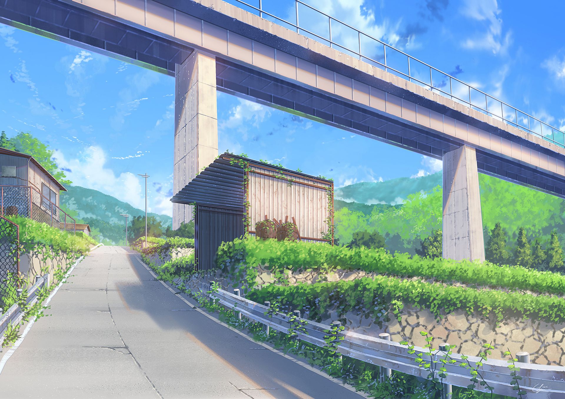 Anime Road Wallpapers