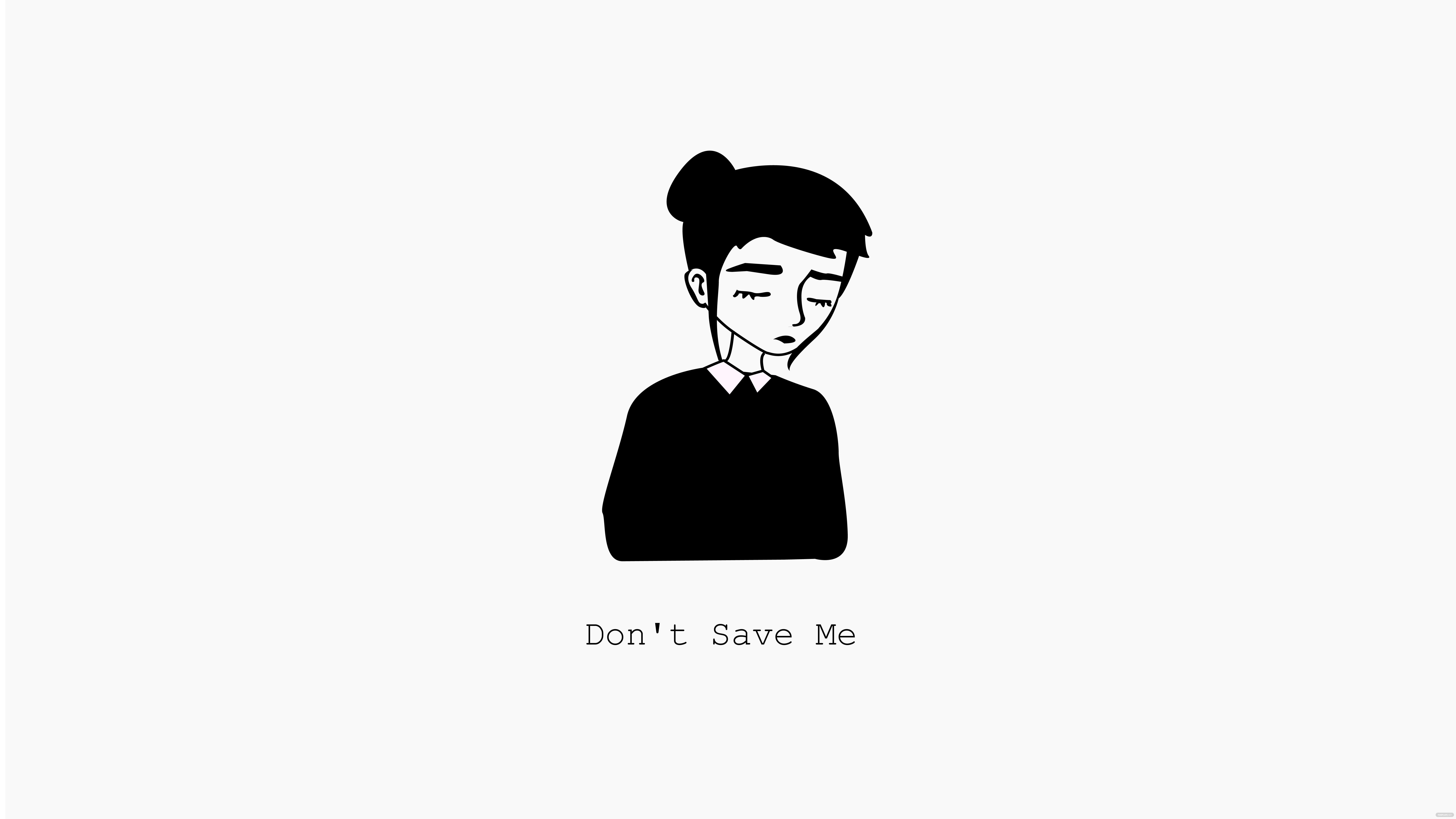 Anime Sad Black And White Wallpapers