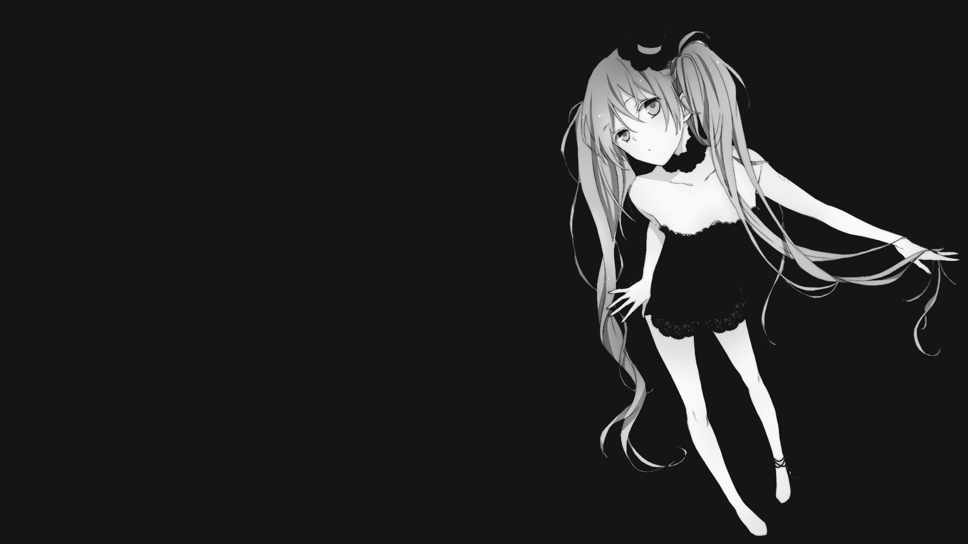 Anime Sad Black And White Wallpapers