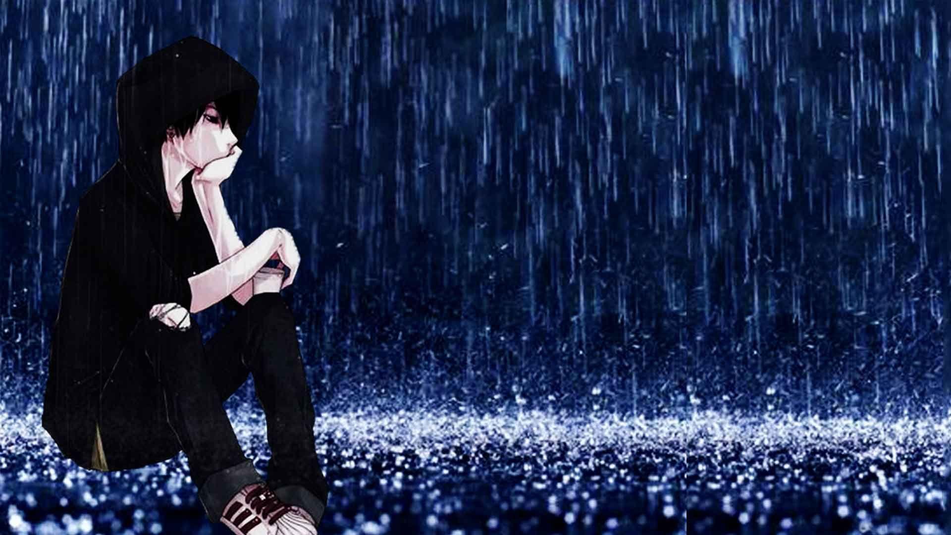 Anime Sad Rain Wallpapers