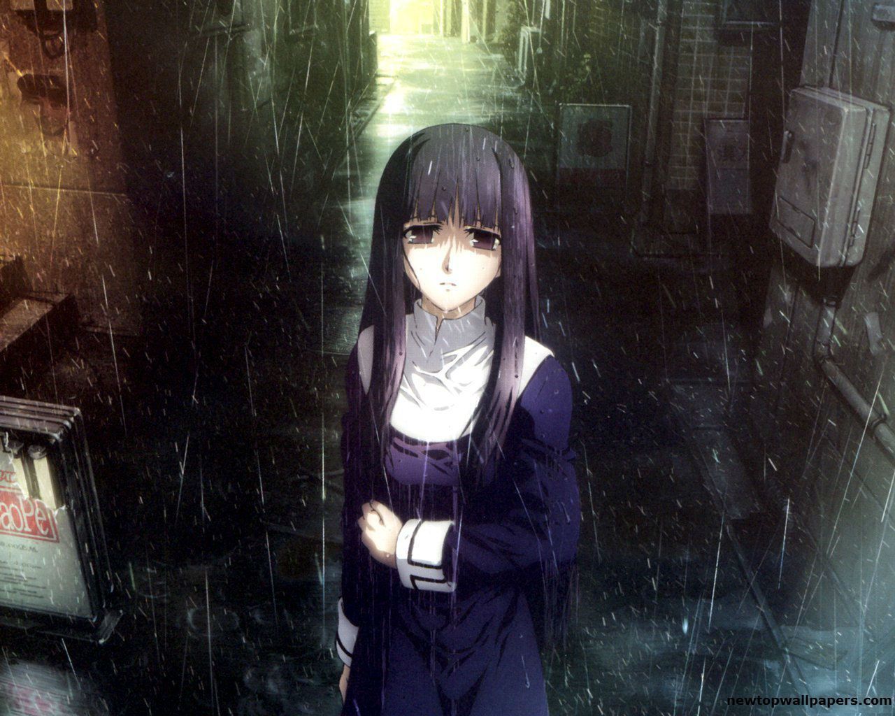 Anime Sad Rain Wallpapers