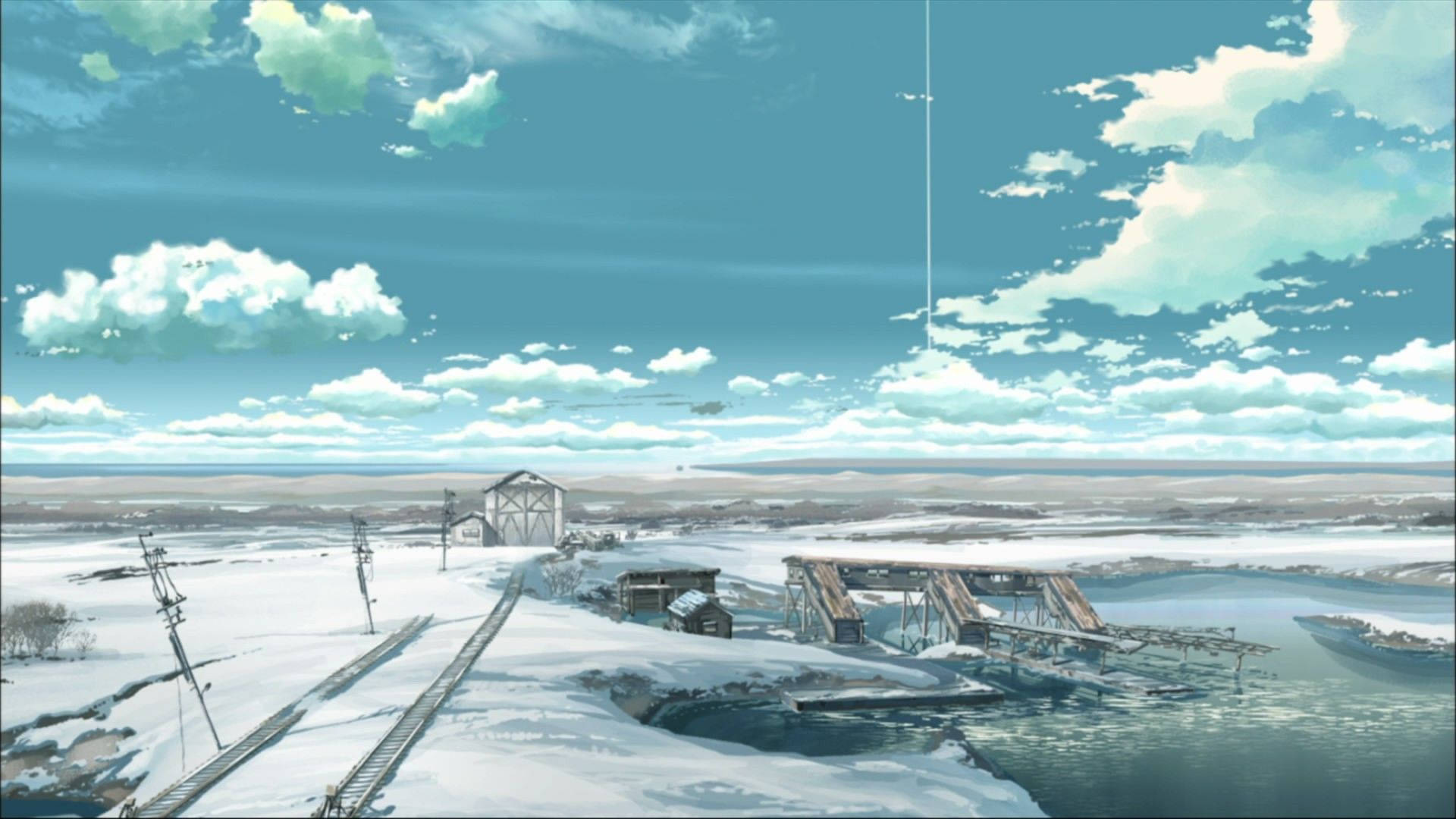 Anime Snow Landscape Wallpapers