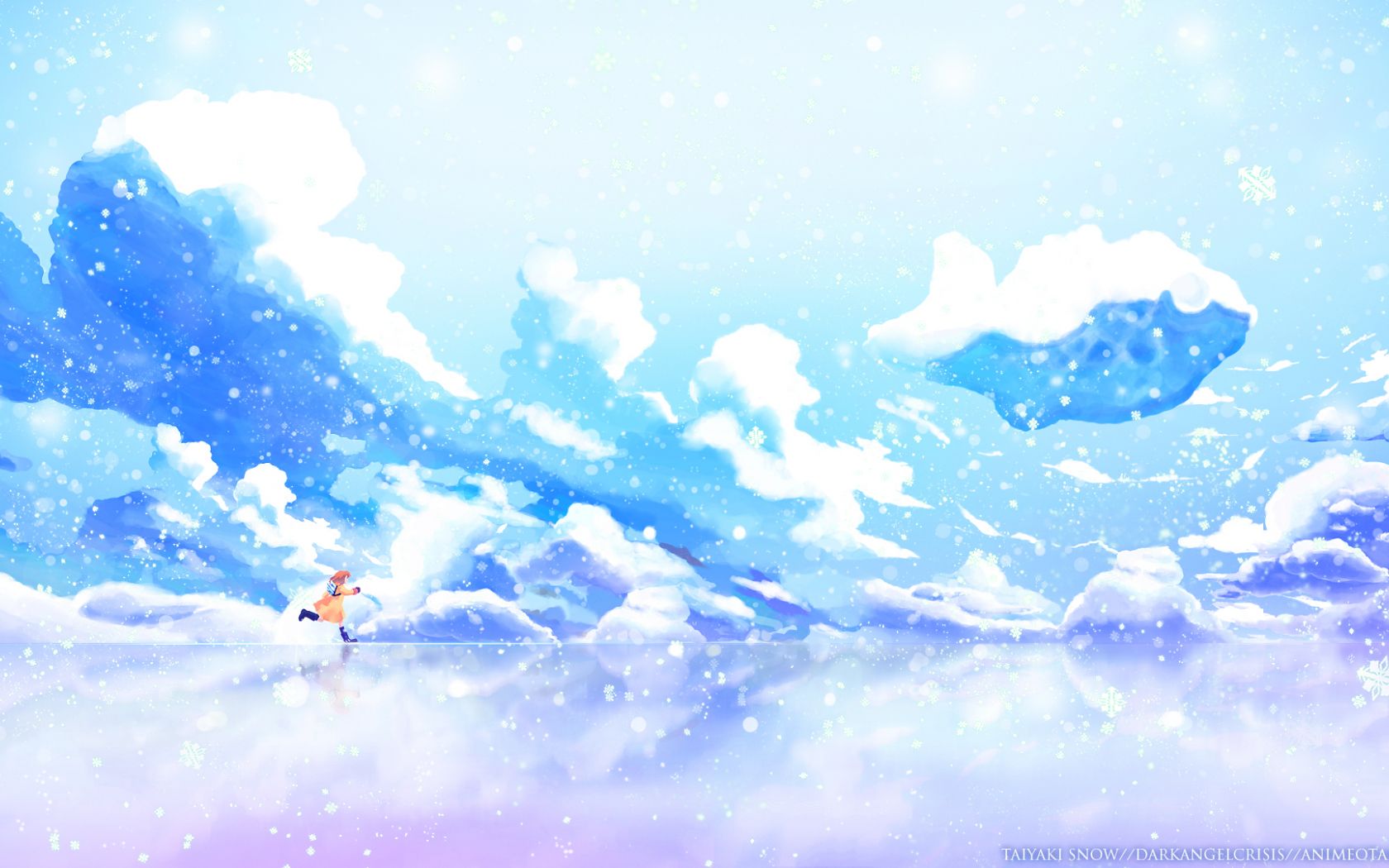 Anime Snow Landscape Wallpapers