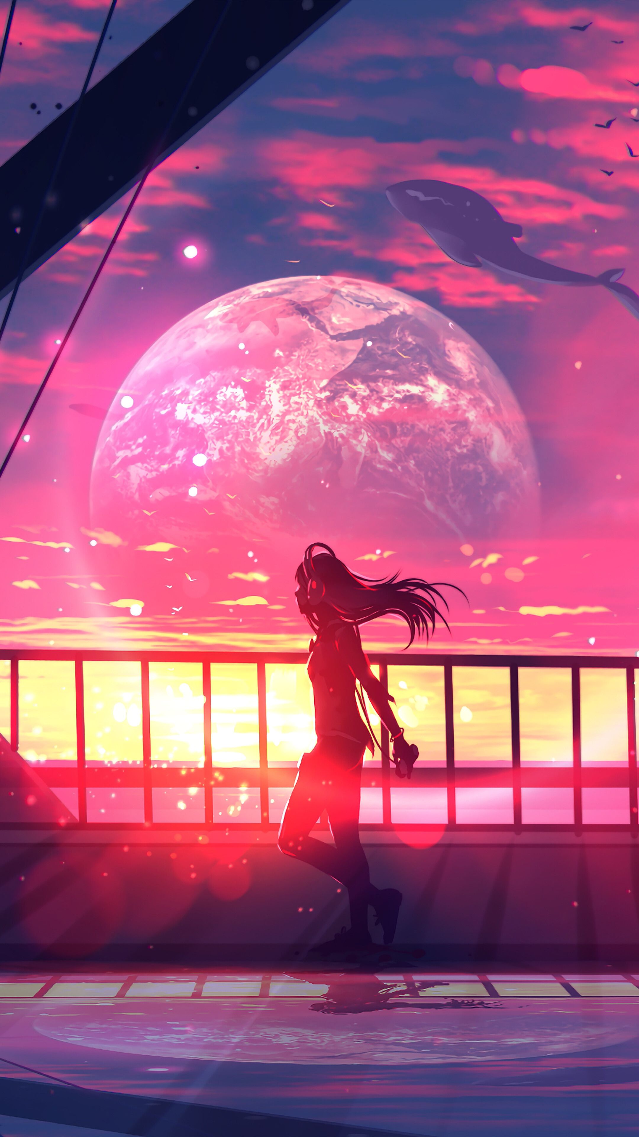 Anime Sunset Iphone Wallpapers