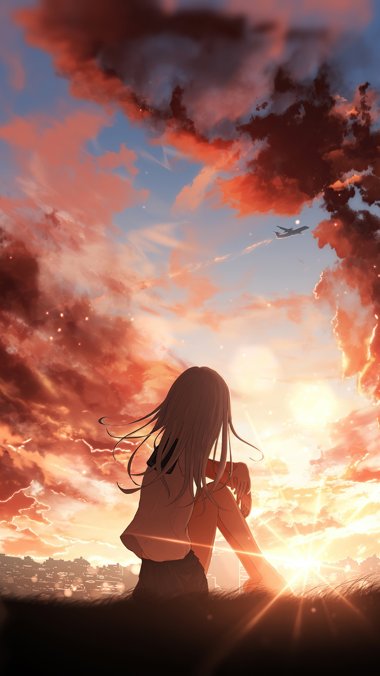 Anime Sunset Iphone Wallpapers
