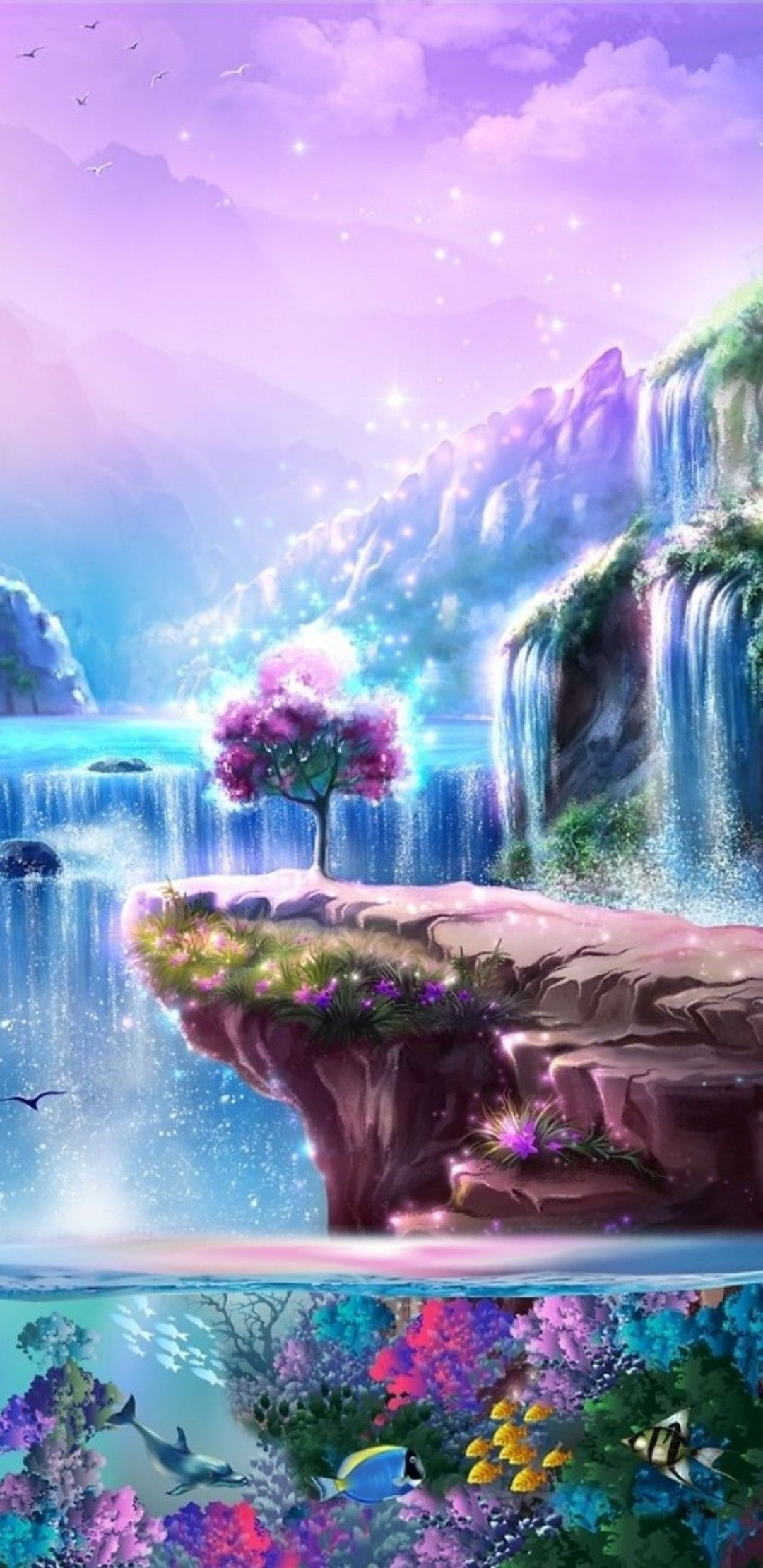 Anime Waterfall Wallpapers
