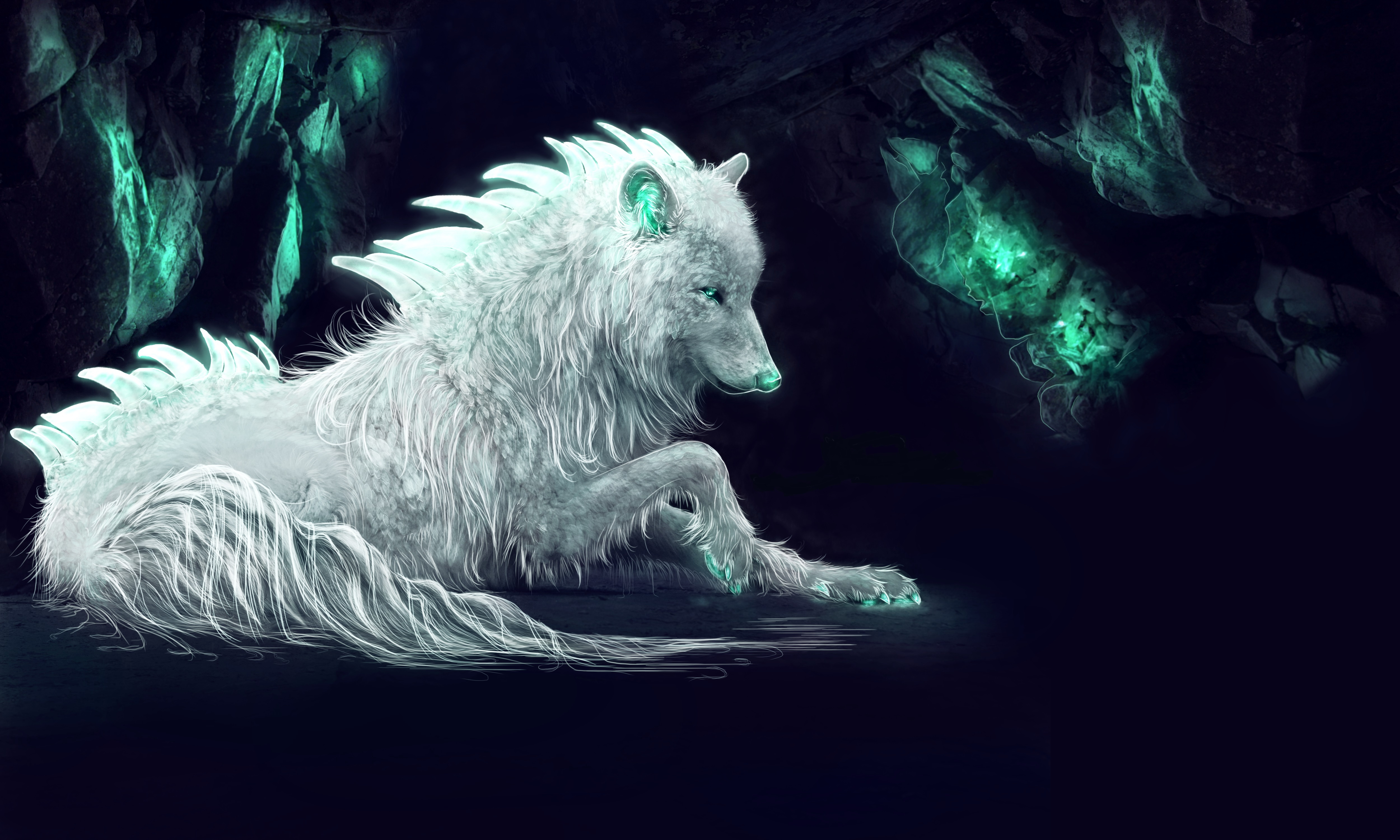 Anime White Wolf Wallpapers