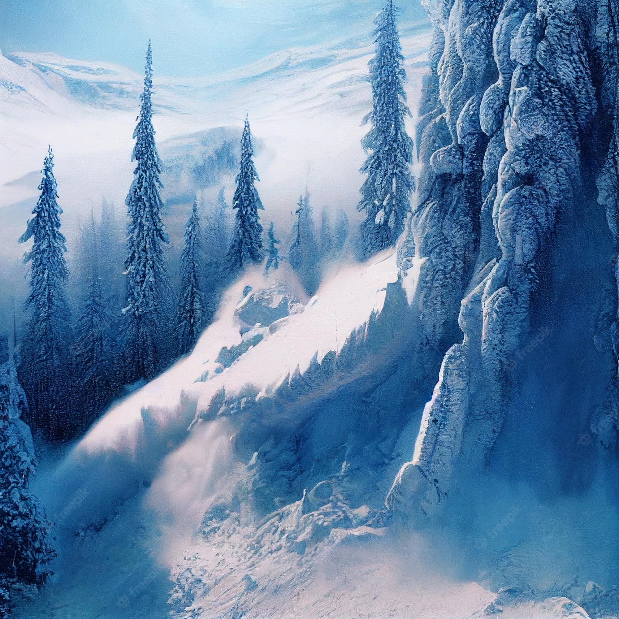 Anime Winter Mountain Wallpapers