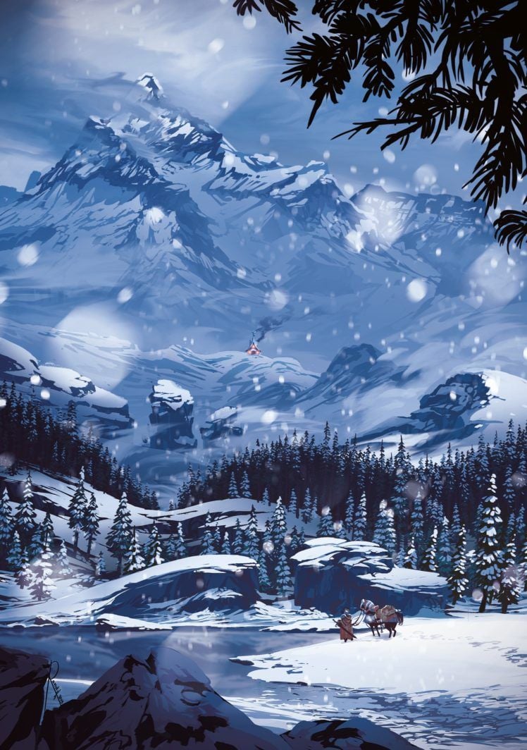 Anime Winter Mountain Wallpapers