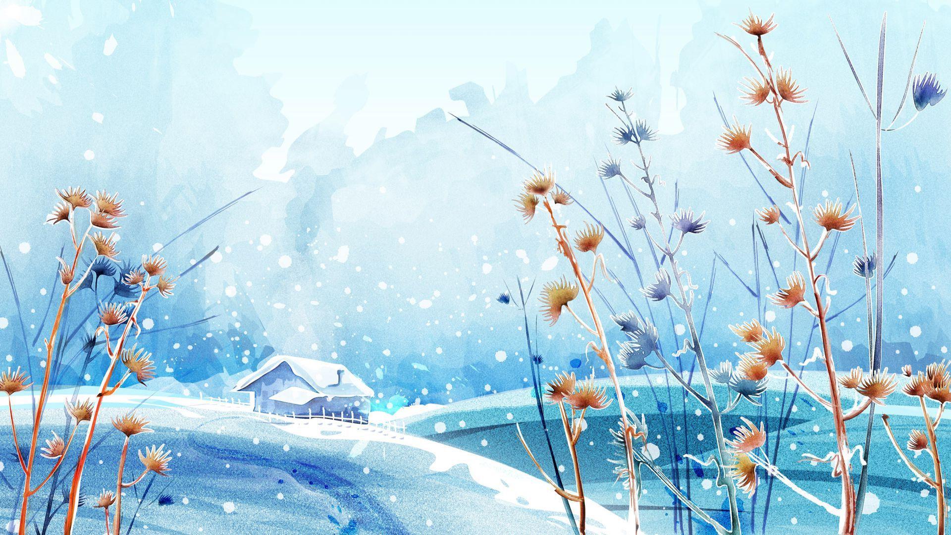 Anime Winter Scenery Wallpapers