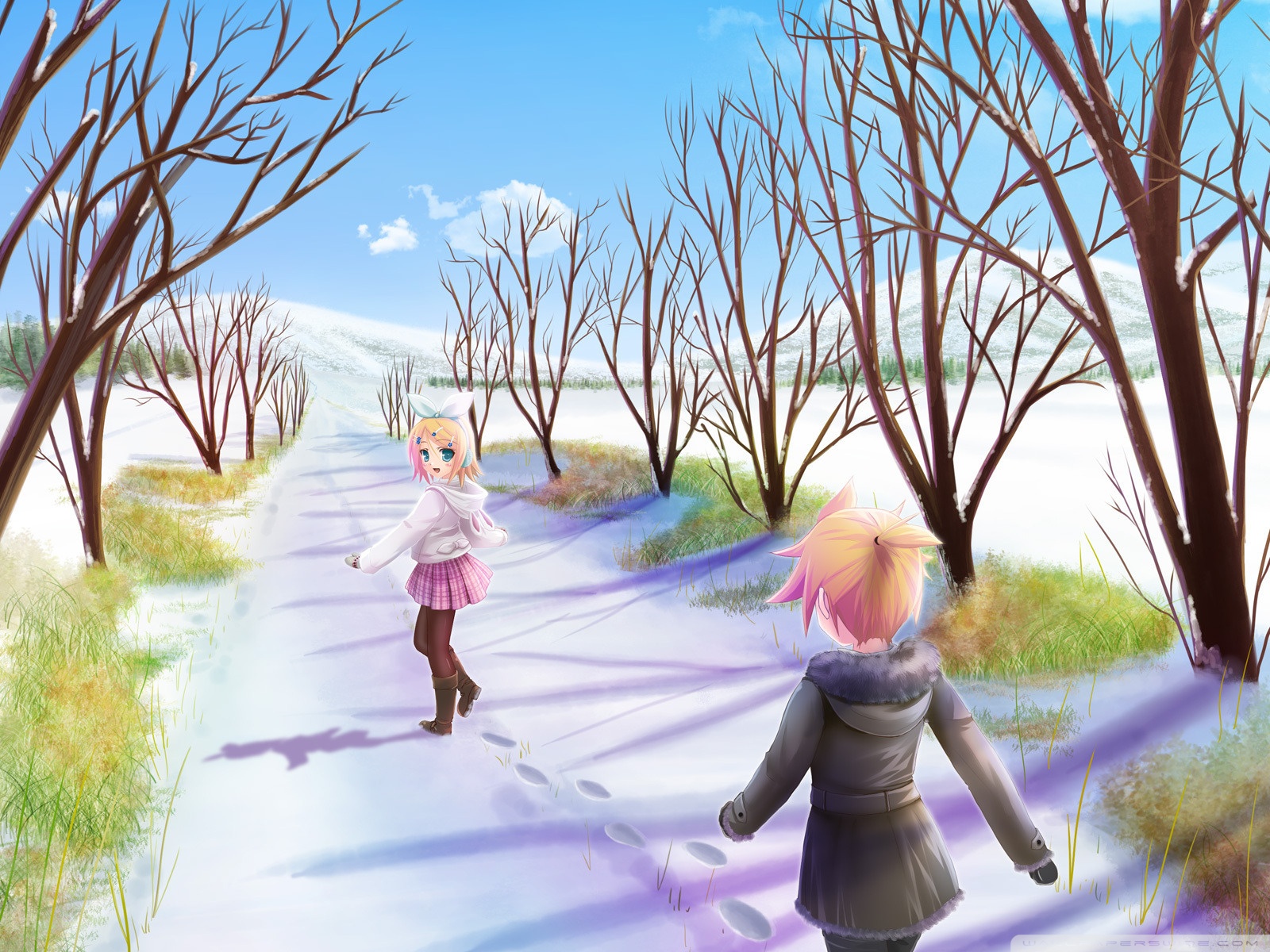 Anime Winter Scenery Wallpapers