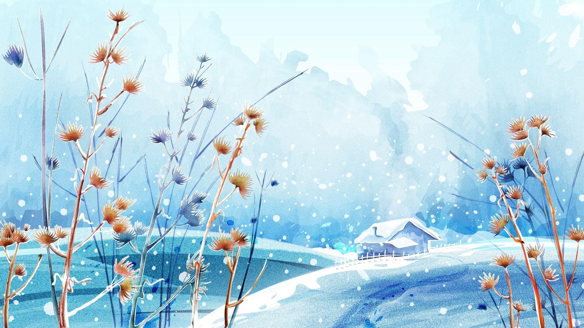 Anime Winter Scenery Wallpapers