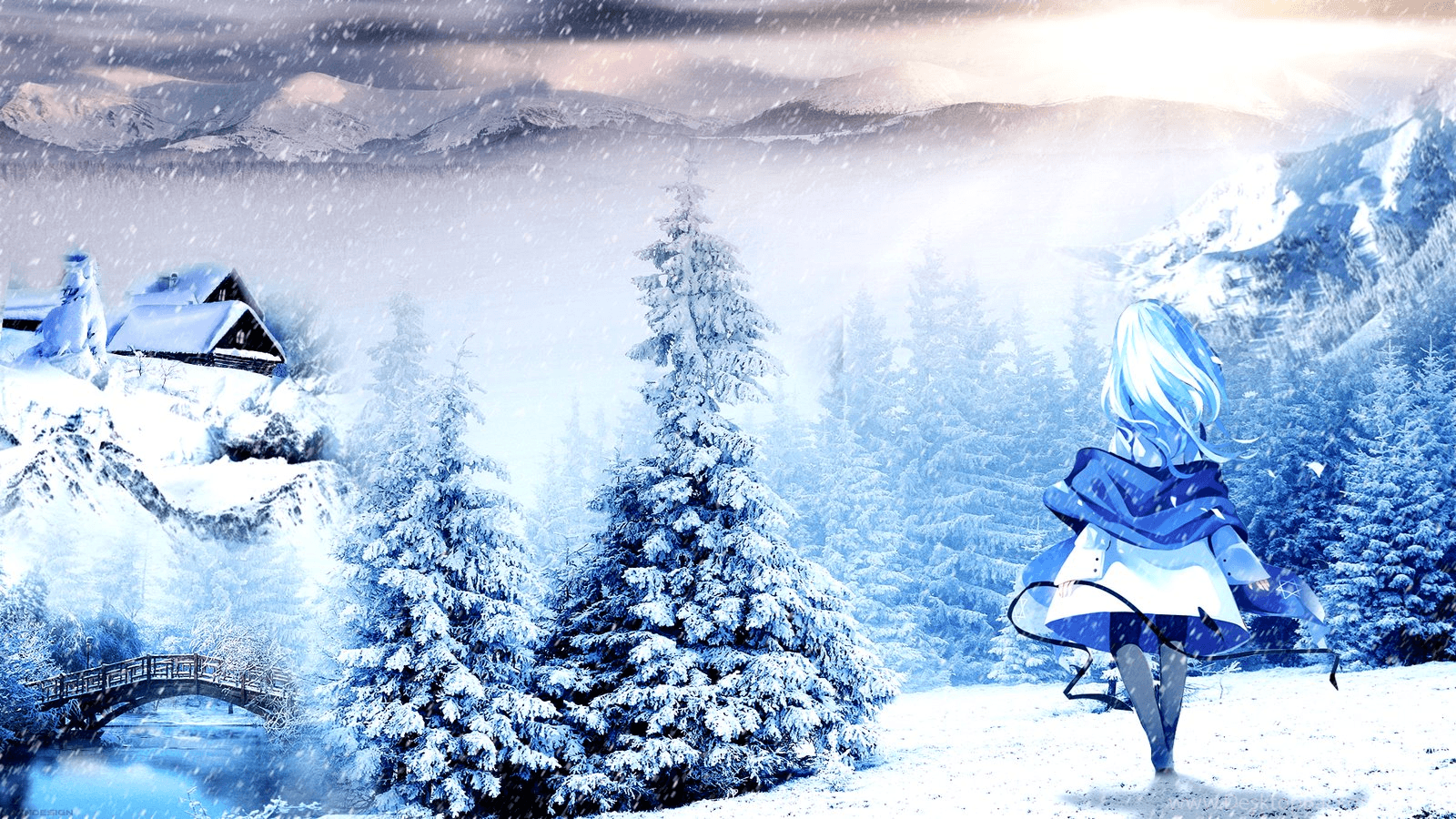 Anime Winter Scenery Wallpapers