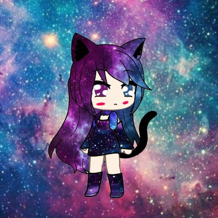 Anime Wolf Girl Galaxy Wallpapers