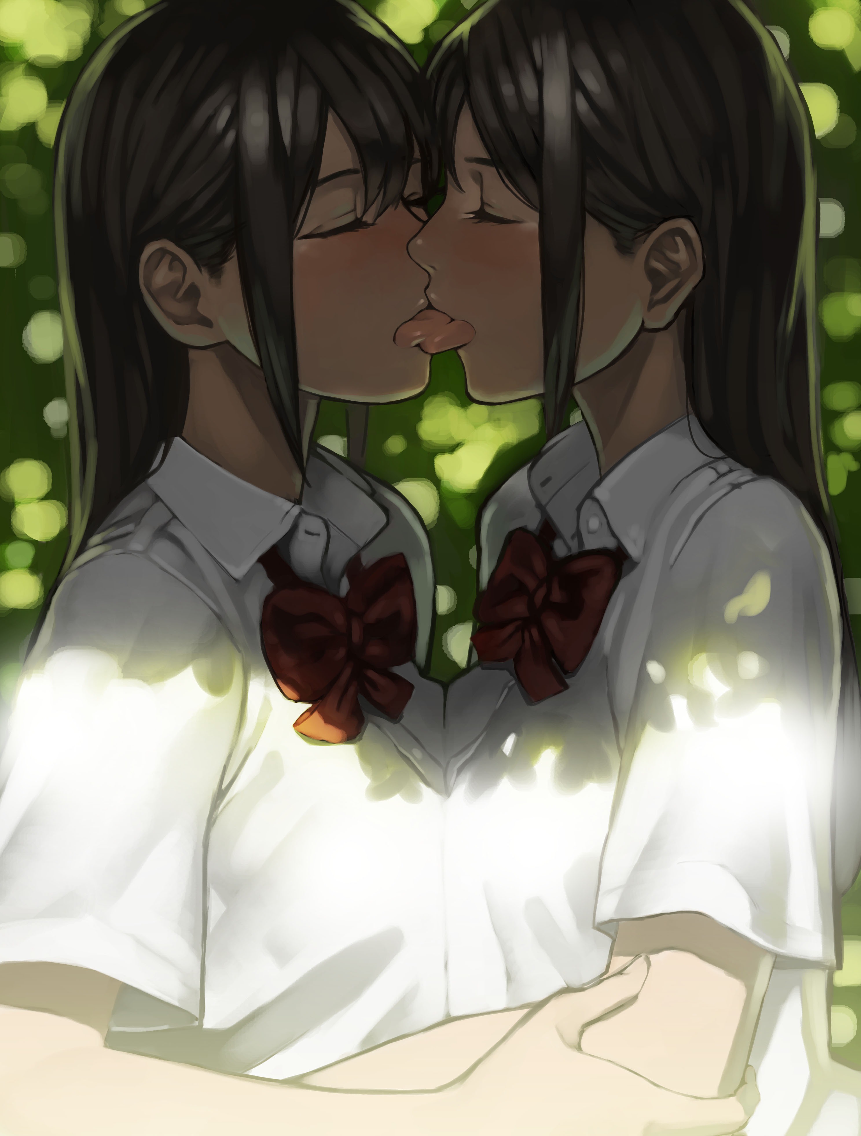 Anime Yuri Kiss Wallpapers