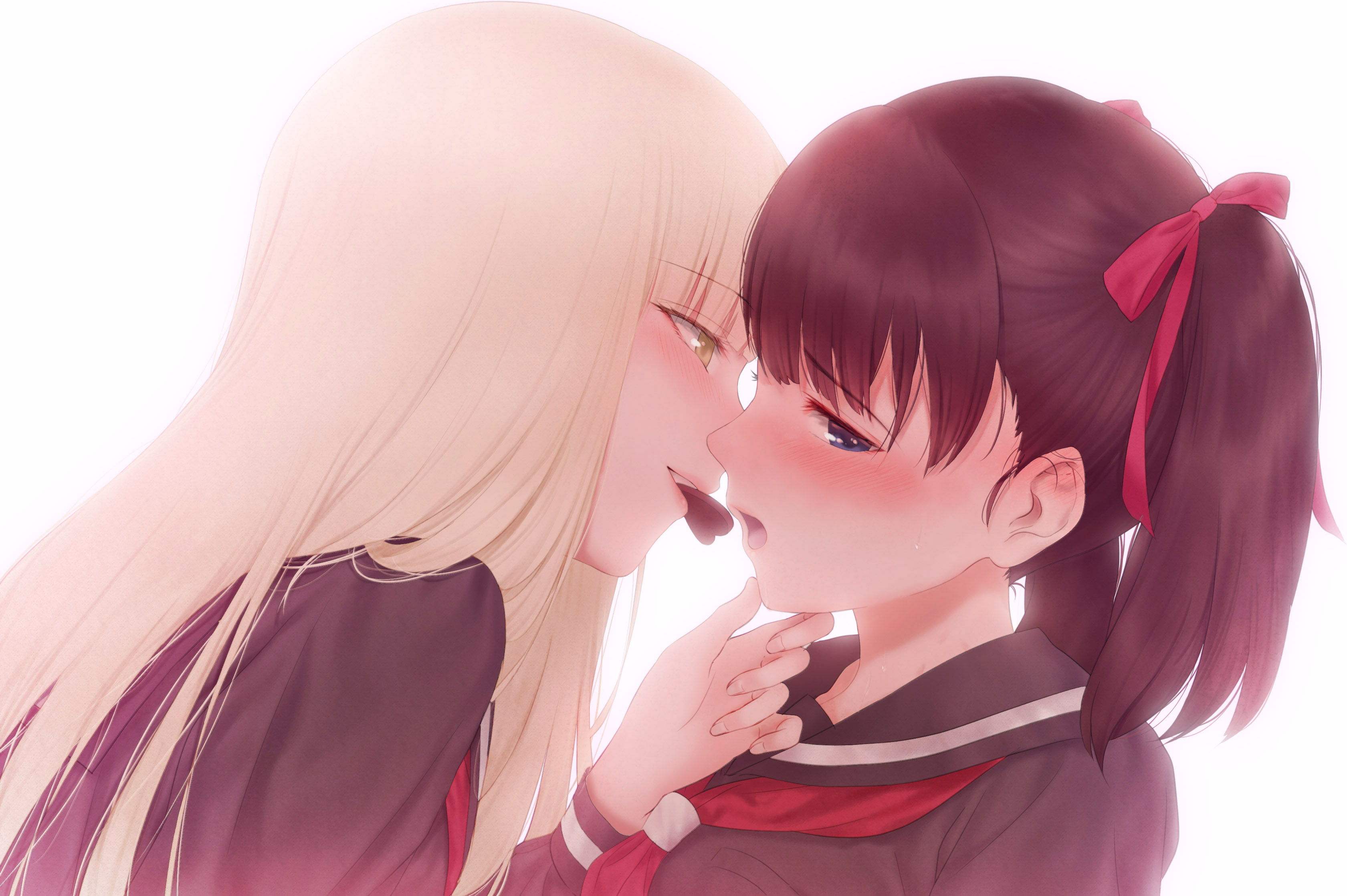 Anime Yuri Kiss Wallpapers