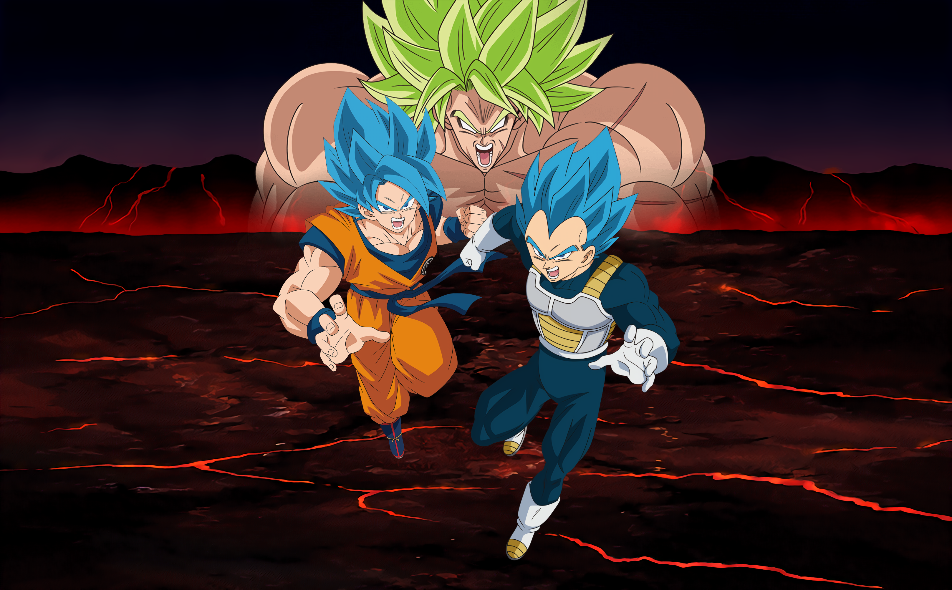 Broly Goku And Vegeta Wallpapers