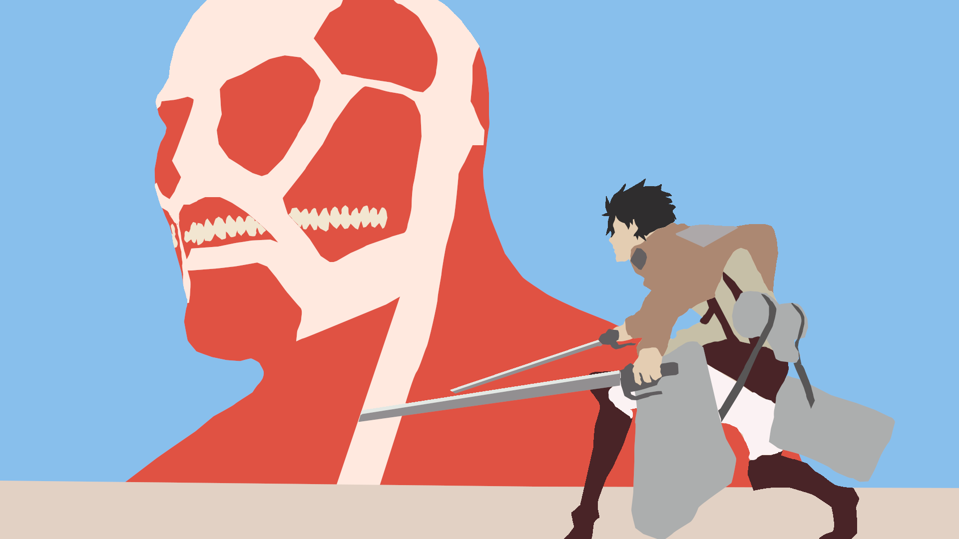 Colossal Titan Minimal Wallpapers