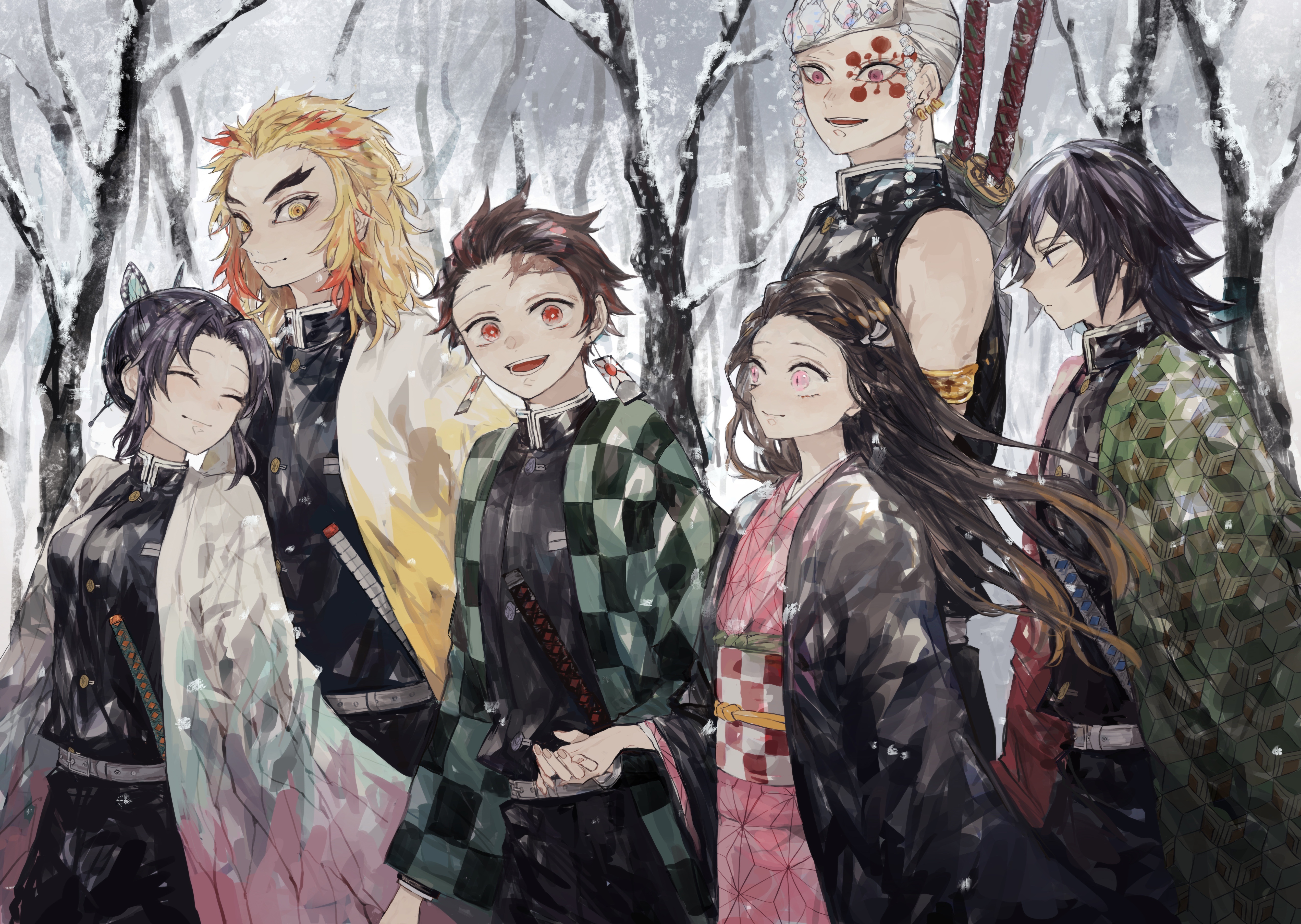 Demon Slayer Kimetsu No Yaiba 4K Poster 2021 Wallpapers