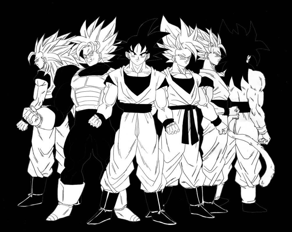 Dragon Ball Z Black And White Wallpapers