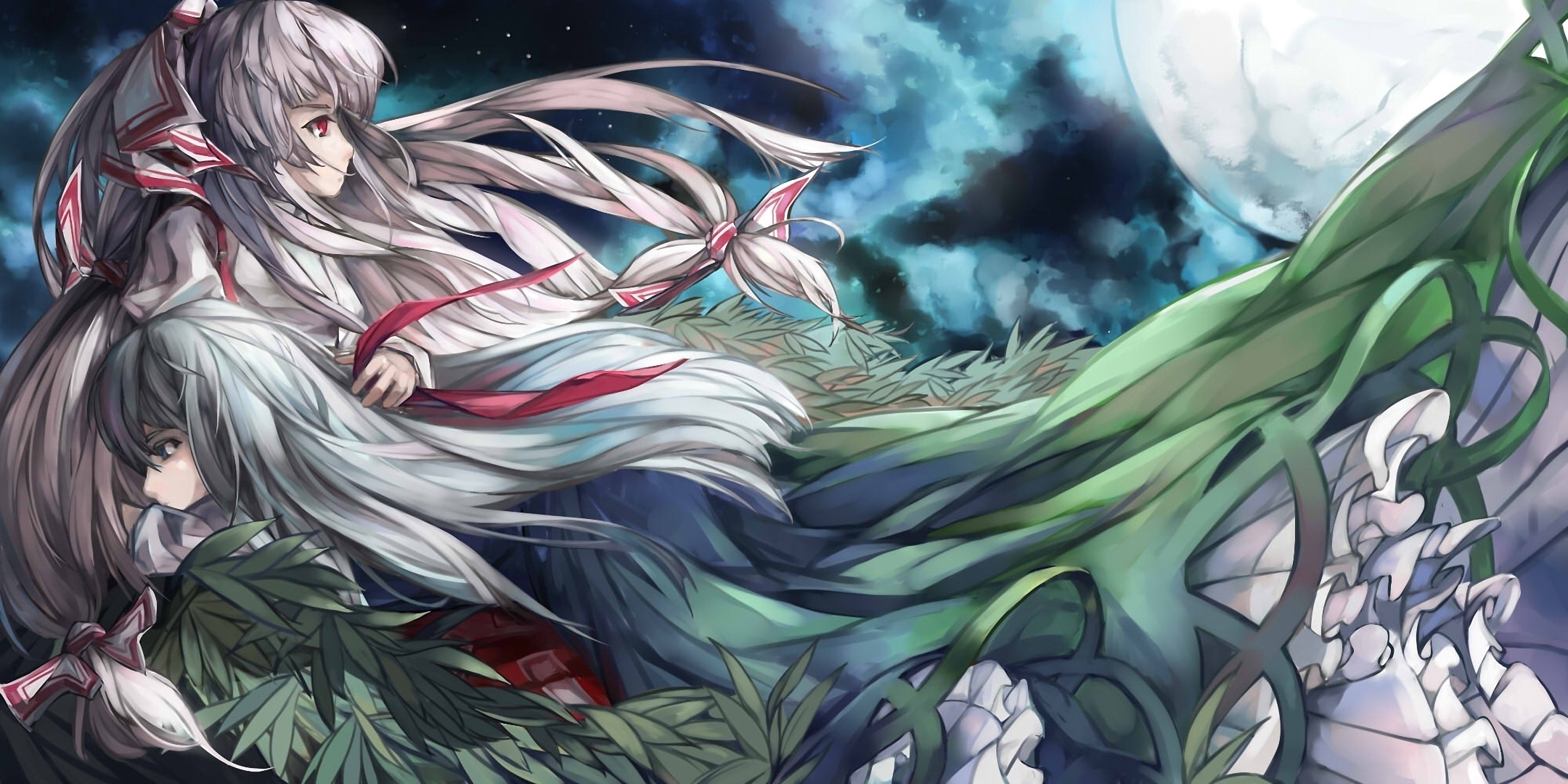 Fujiwara No Mokou 4K Art Wallpapers