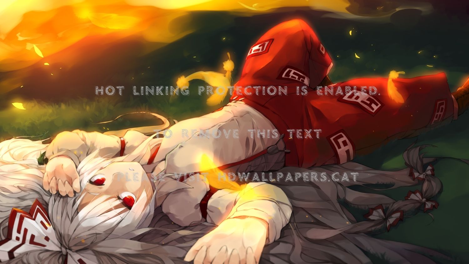 Fujiwara No Mokou 4K Art Wallpapers