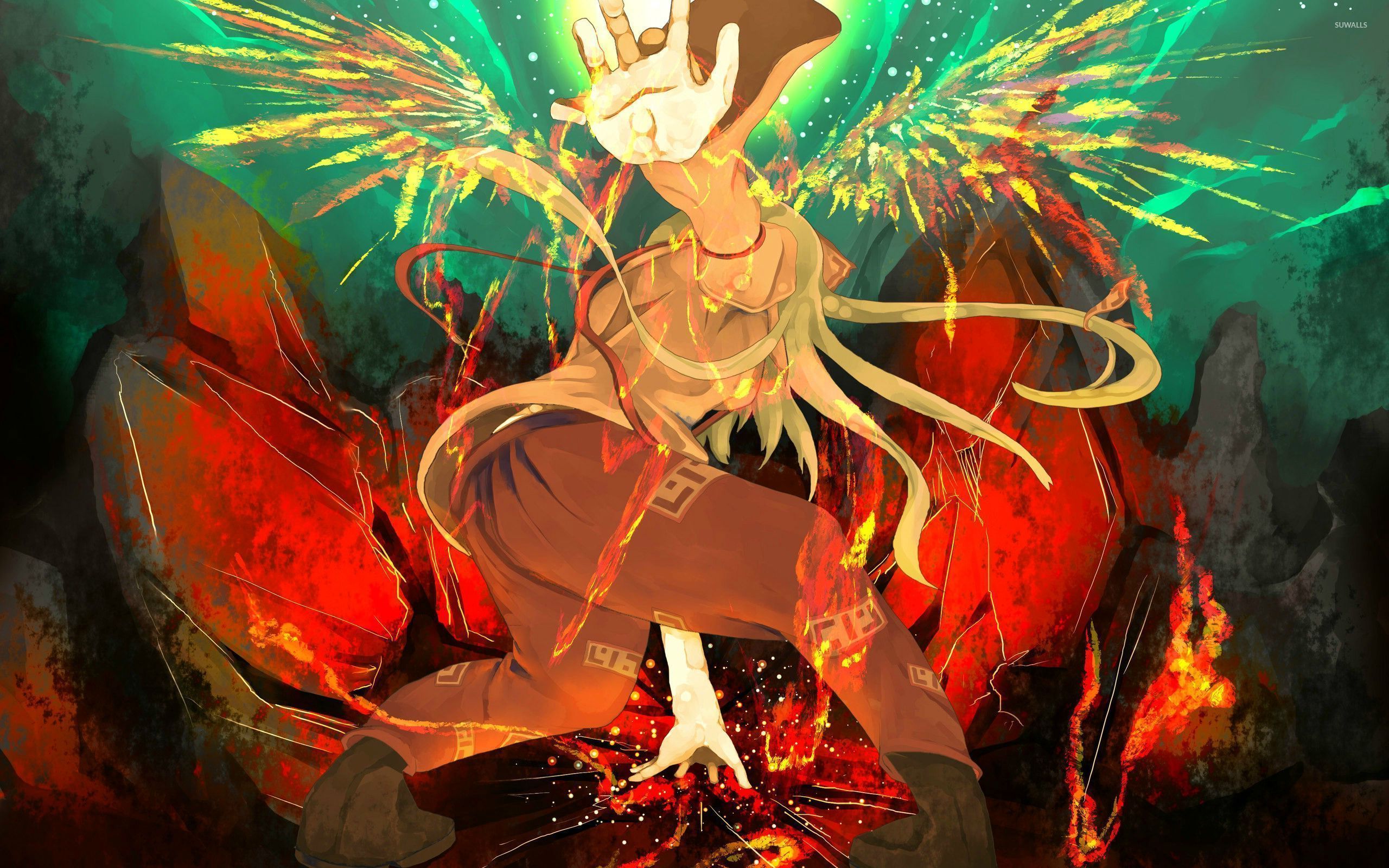 Fujiwara No Mokou 4K Art Wallpapers