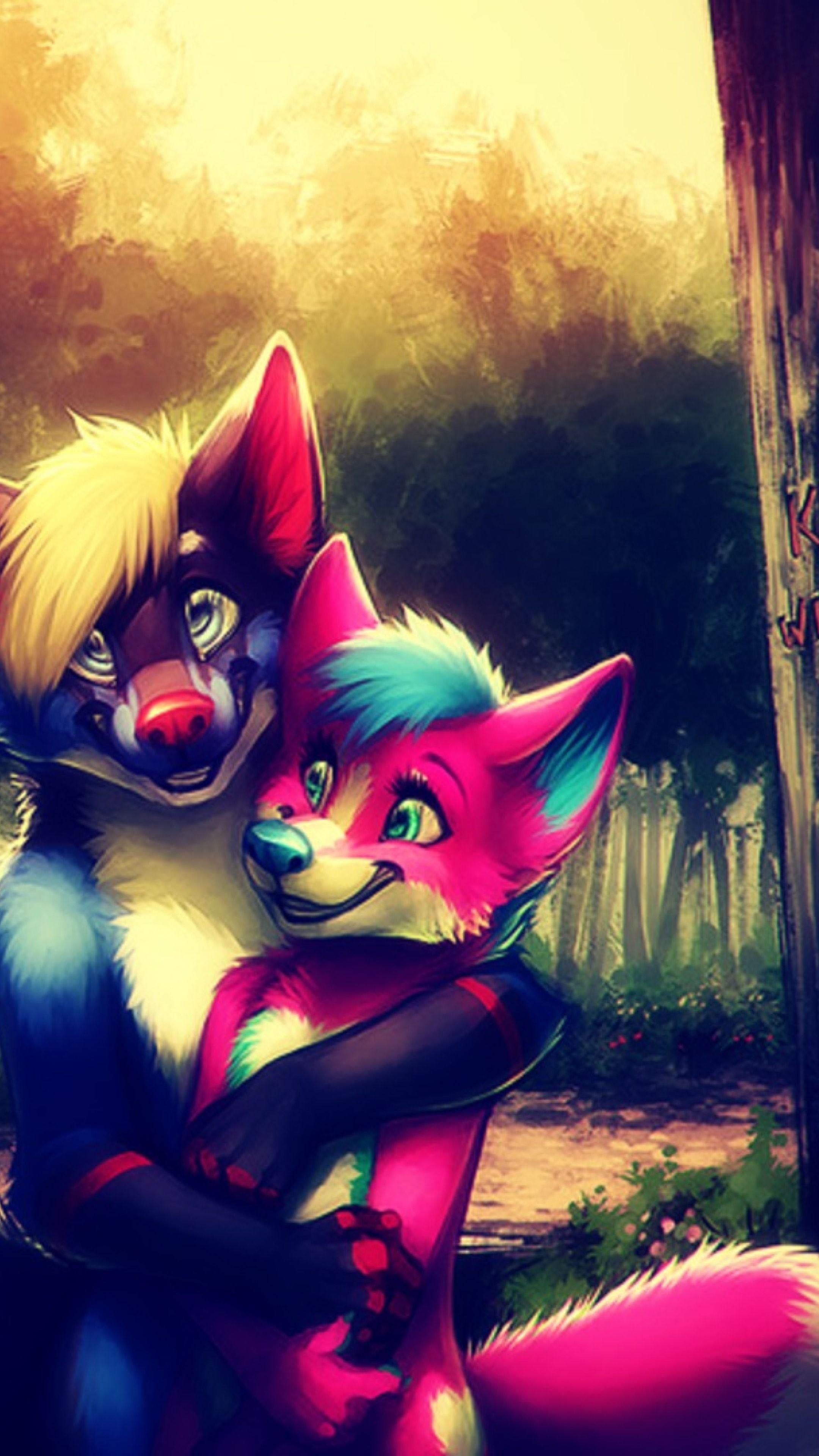 Furry Couple Anime Art Wallpapers