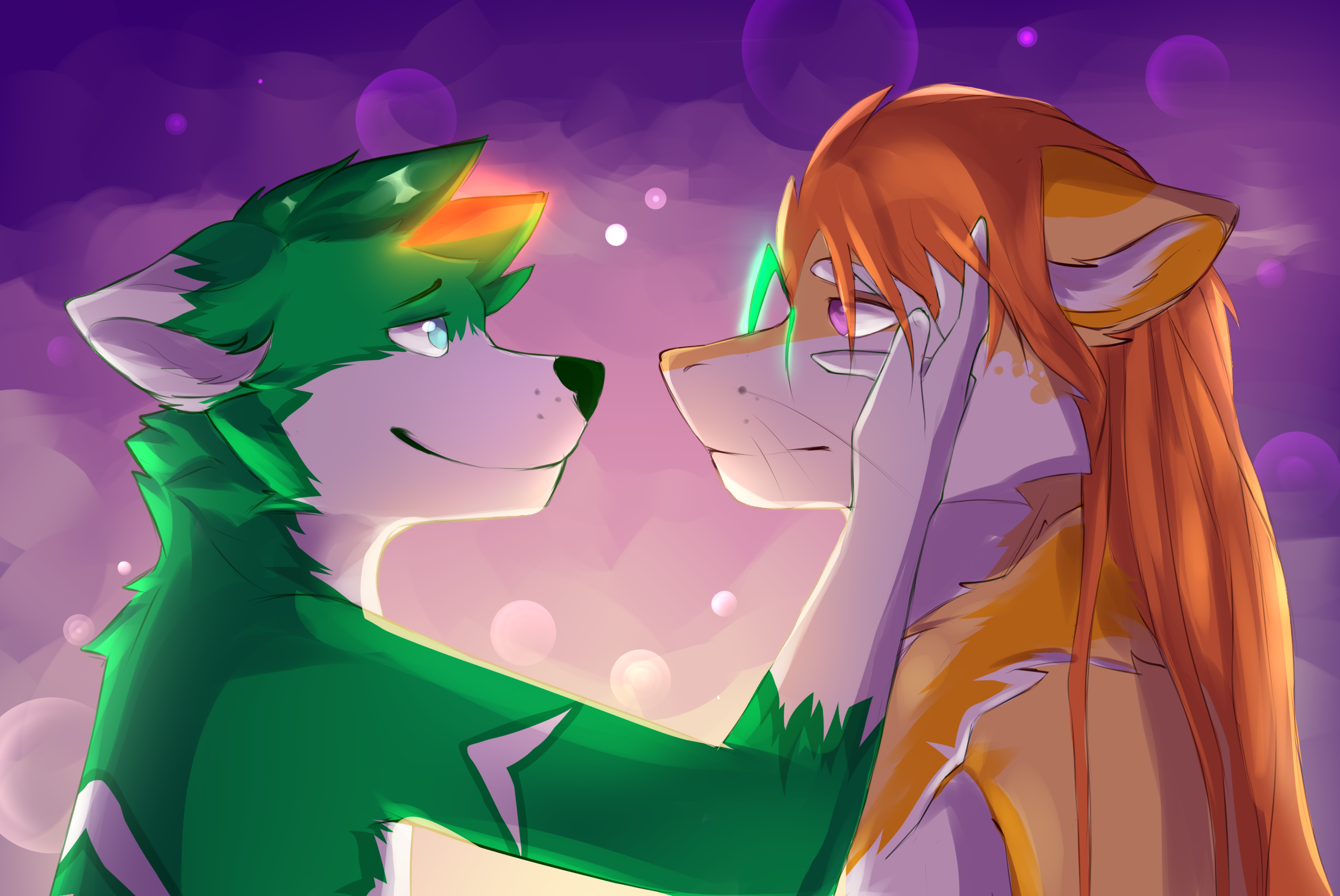 Furry Couple Anime Art Wallpapers