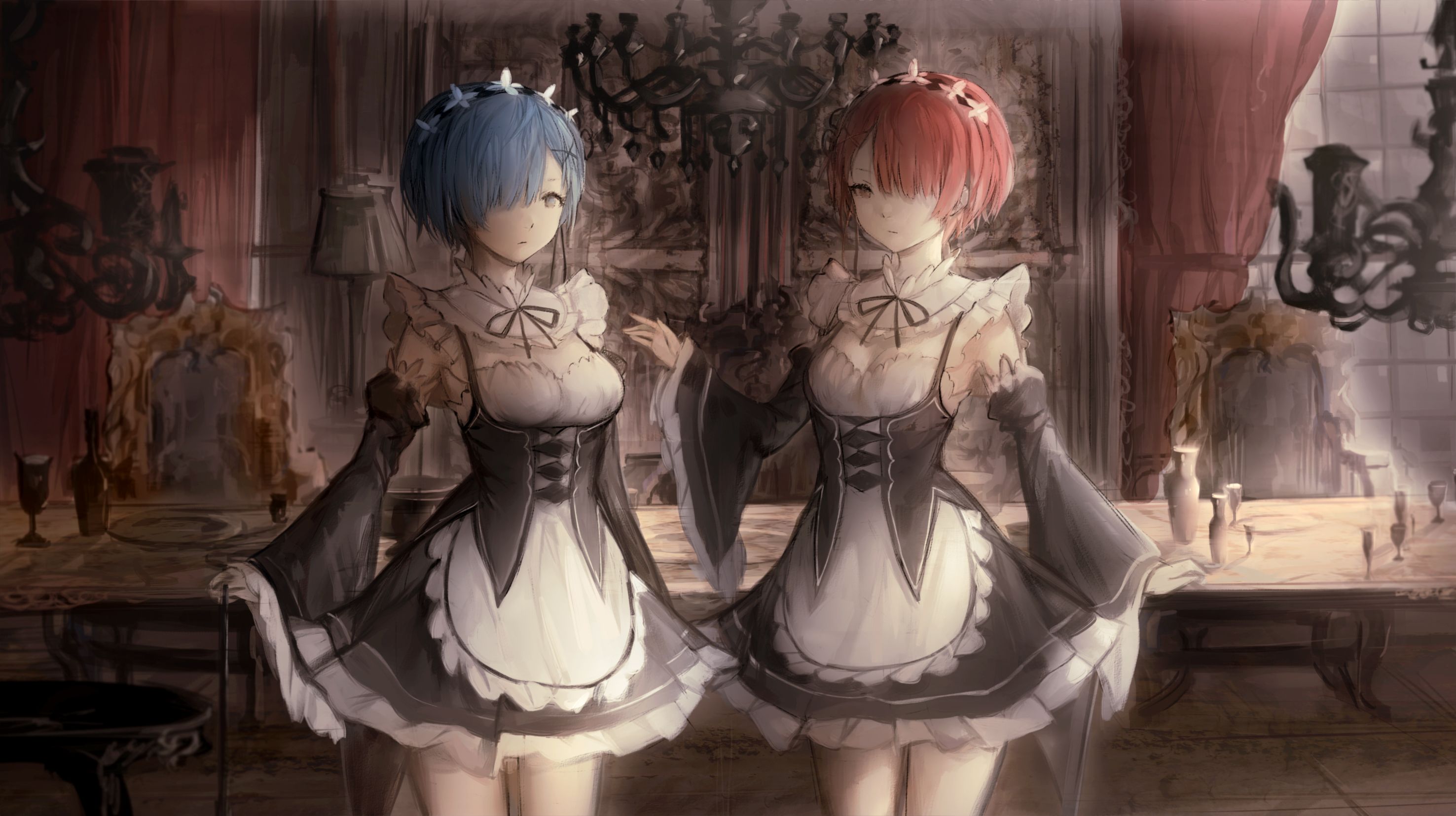 Girl Twins Artwork Wallpapers