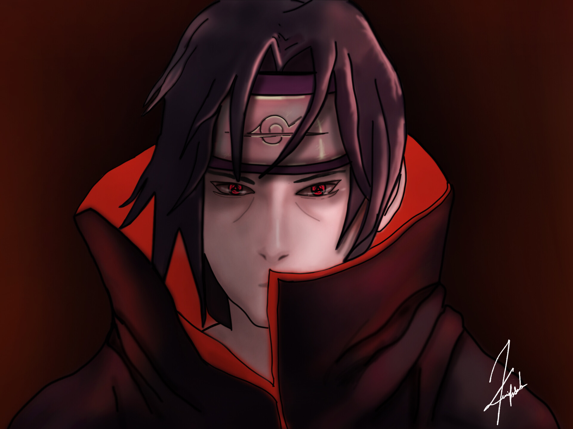 Itachi Uchiha 4K Digital Art Wallpapers