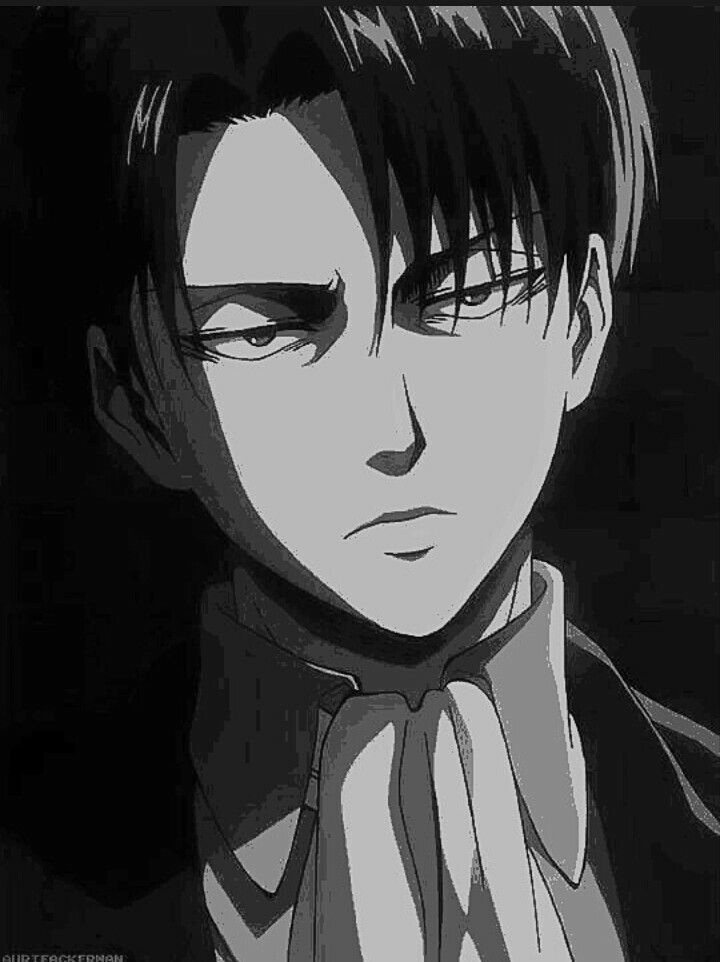 Levi Ackerman Monochrome Wallpapers