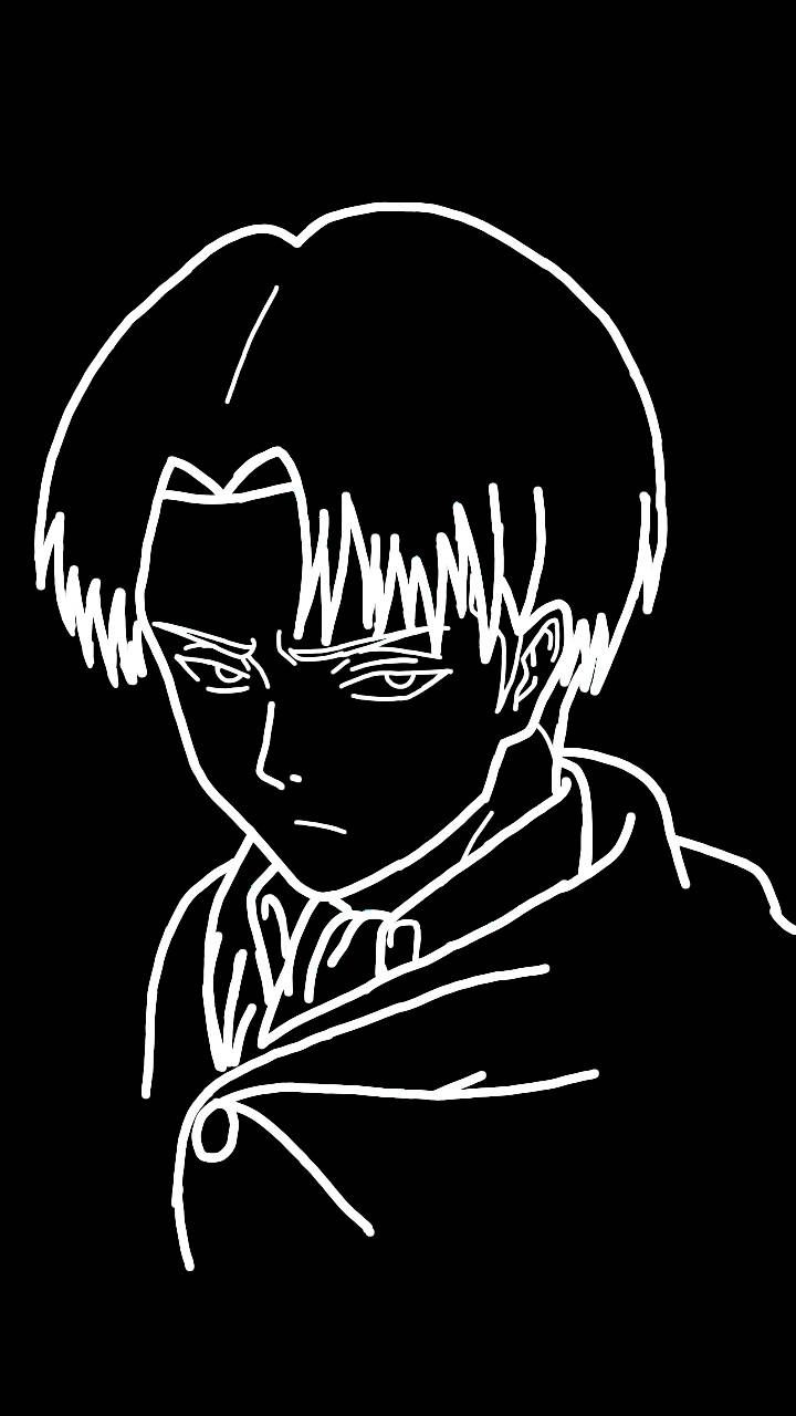 Levi Ackerman Monochrome Wallpapers