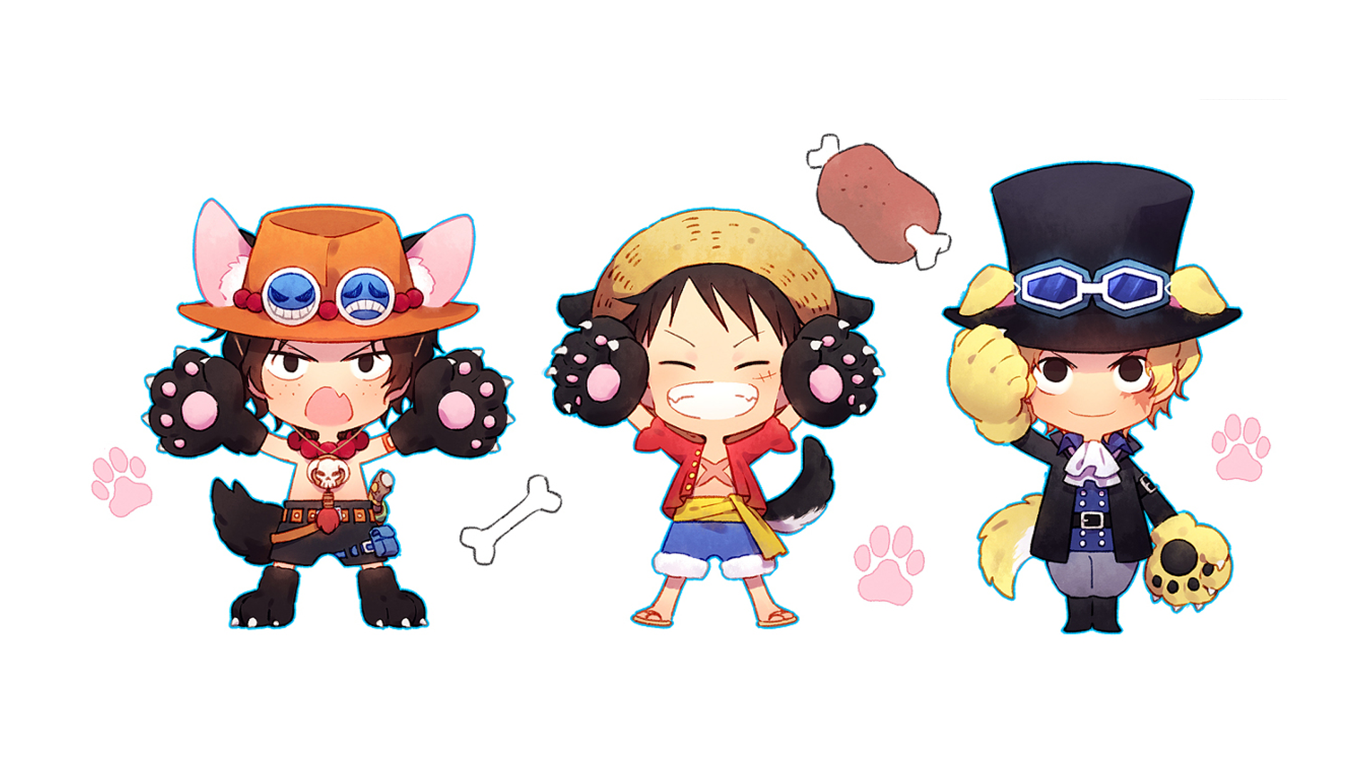 Luffy, Ace And Sabo One Piece Team Wallpapers