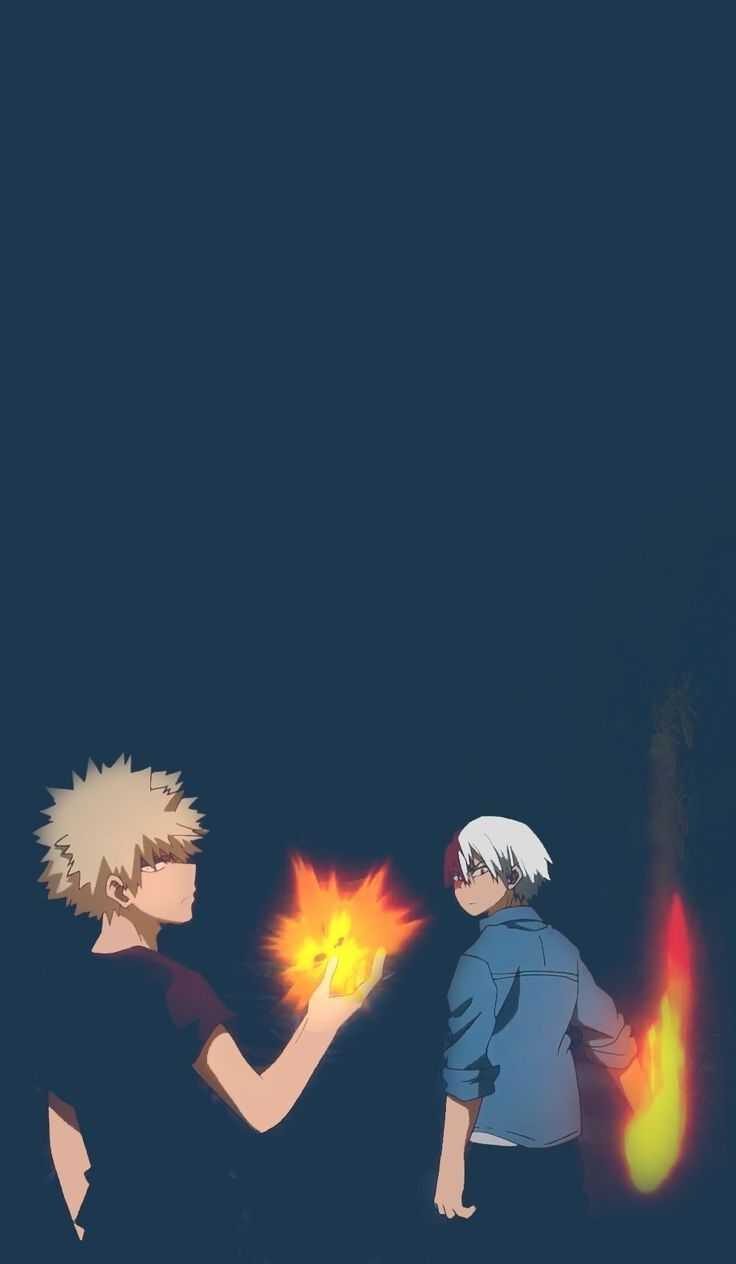 My Hero Academia Deku X Bakugou X Todoroki Wallpapers