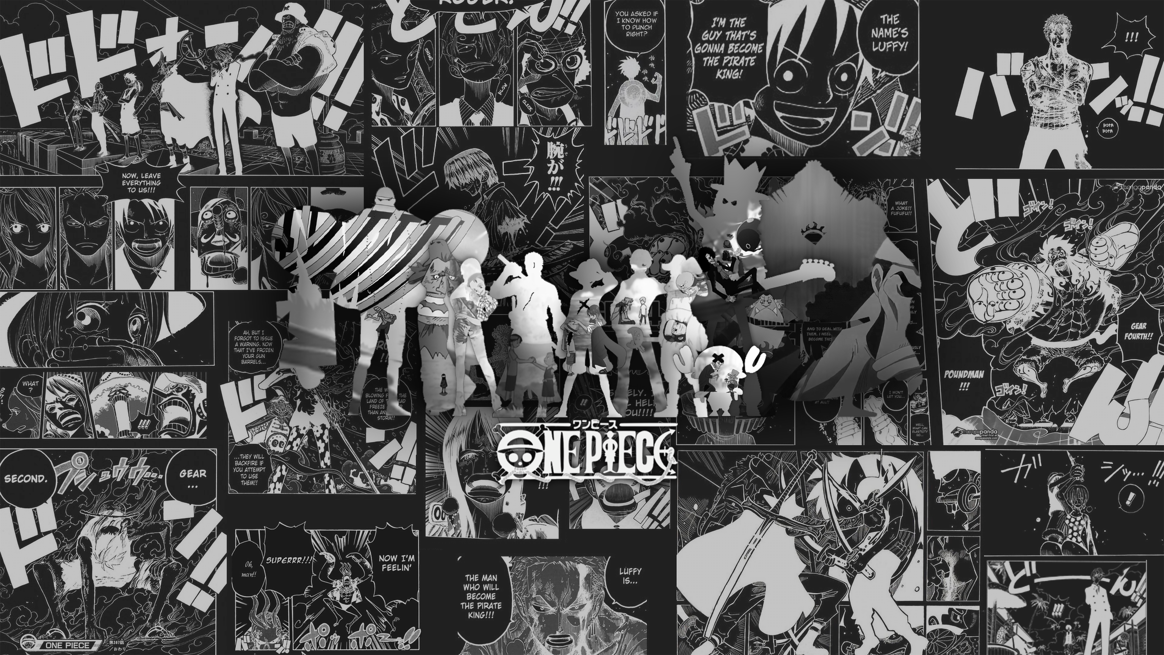 One Piece Black And White Wallpapers