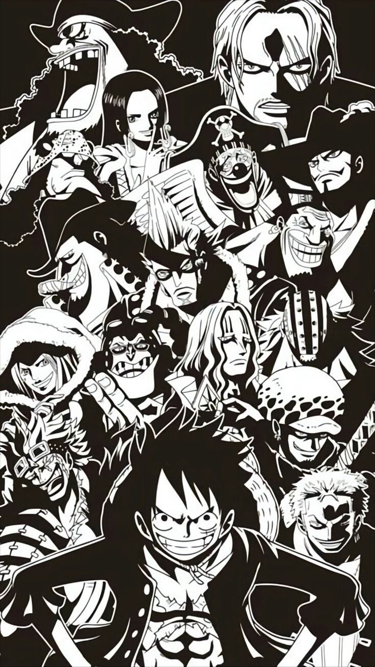 One Piece Black And White Wallpapers