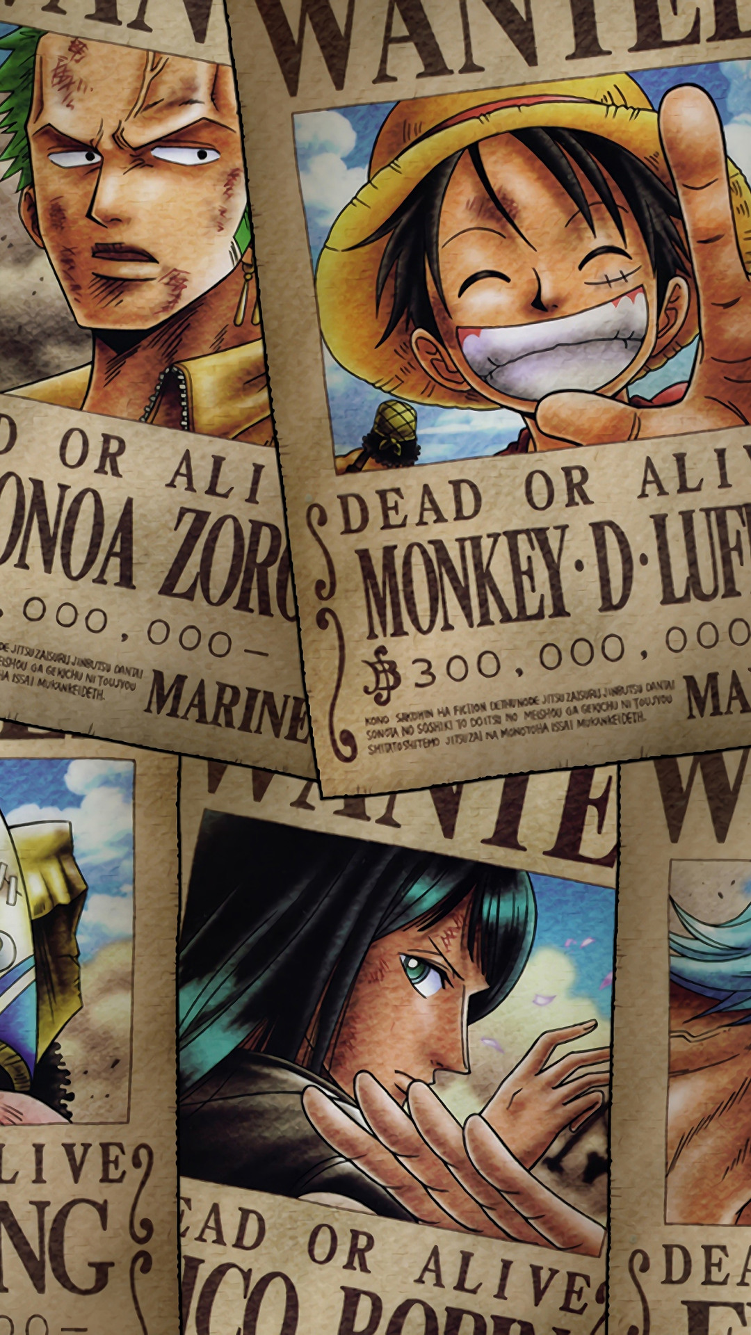 One Piece Wanted Poster Wallpapers