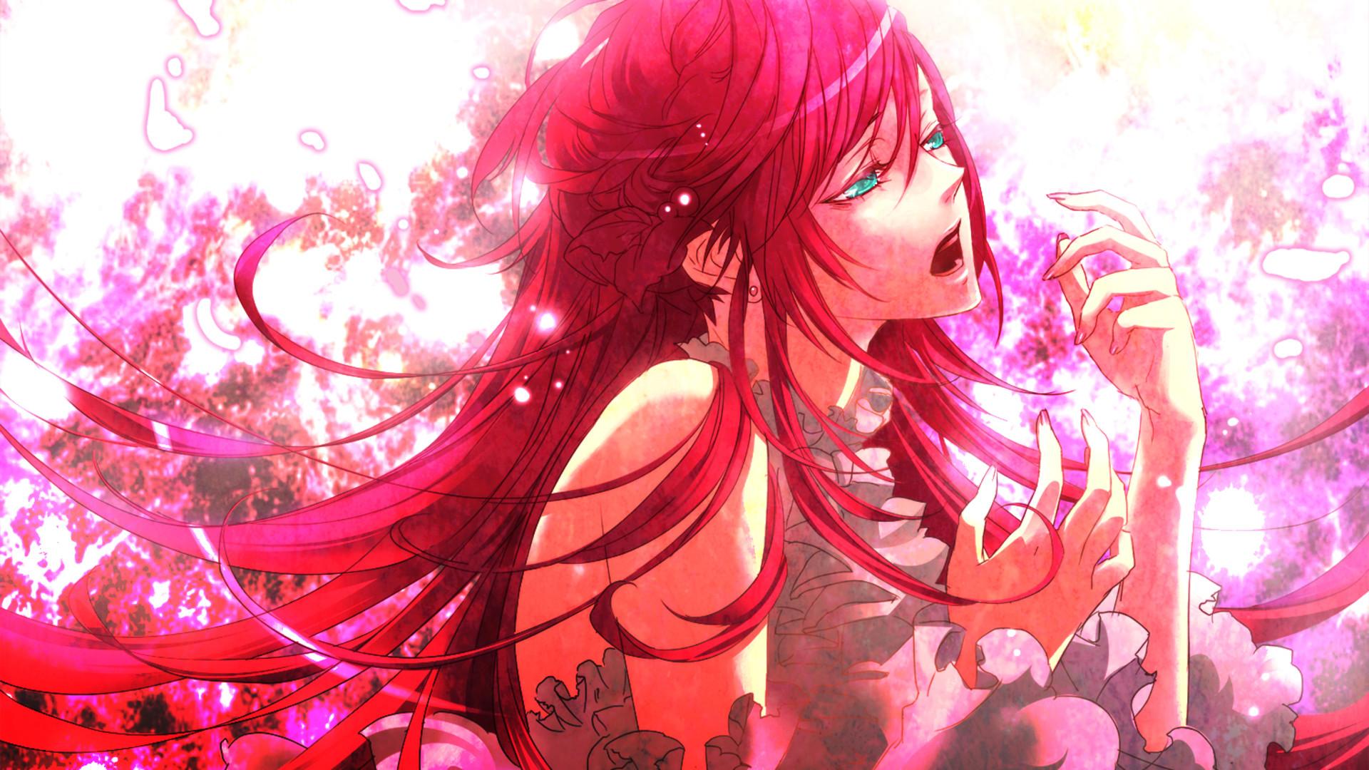Red Hair Anime Girl Wallpapers