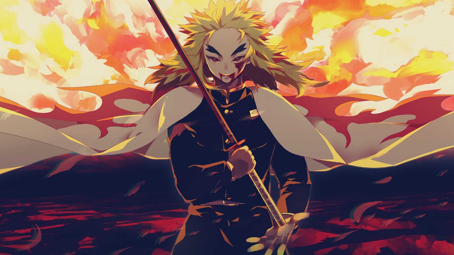 Rengoku Kyoujurou 4K Wallpapers