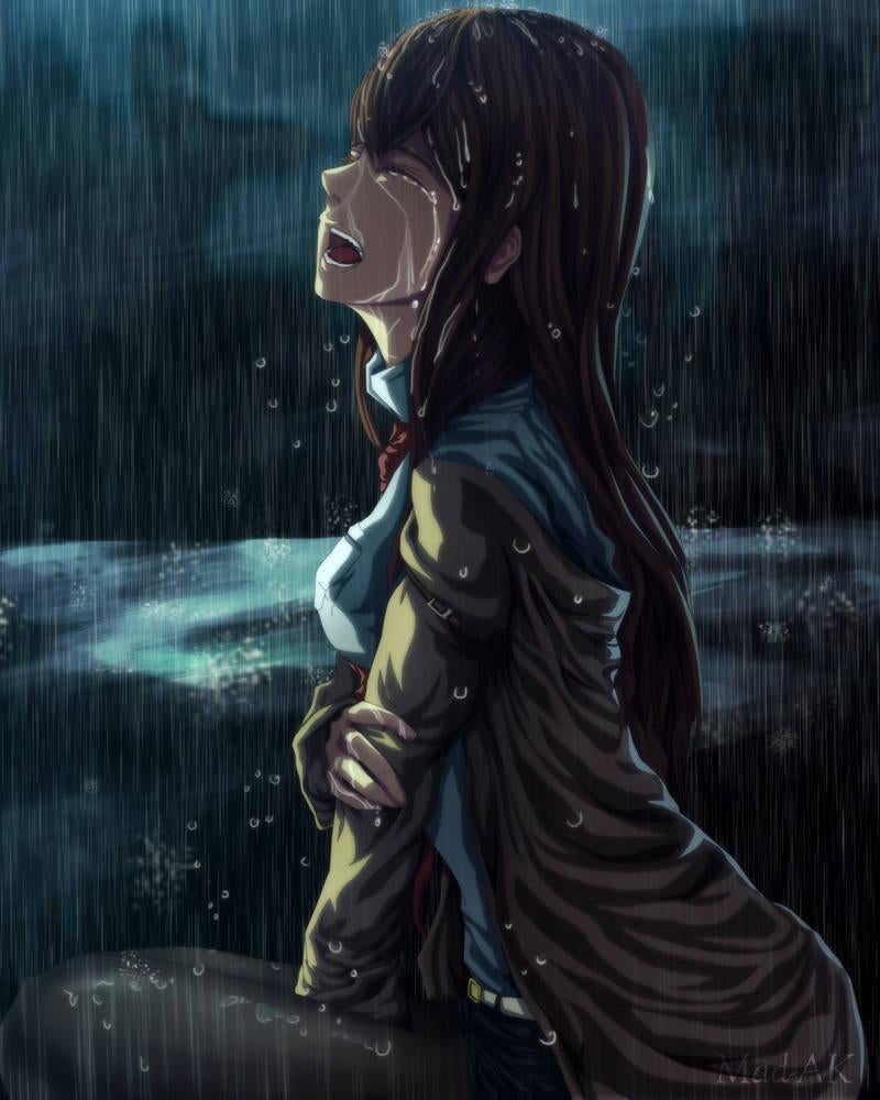 Sad Makise Kurisu Wallpapers