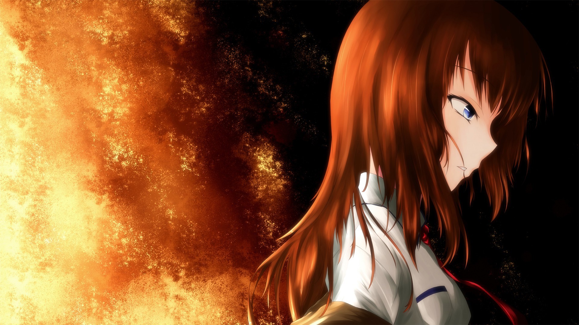 Sad Makise Kurisu Wallpapers